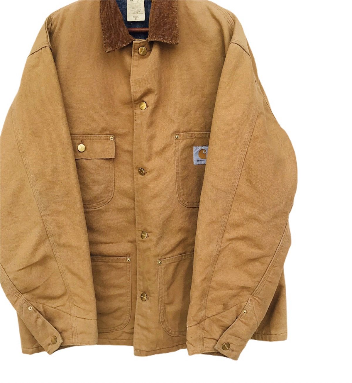 Carhartt Vintage 80s Carhatt blankett brown duck chore jacket 4pocket Size US XL / EU 56 / 4 - 3 Thumbnail
