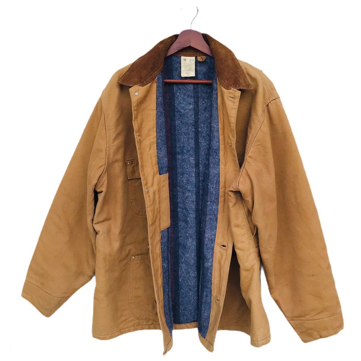 Carhartt Vintage 80s Carhatt blankett brown duck chore jacket 4pocket Size US XL / EU 56 / 4 - 9 Thumbnail