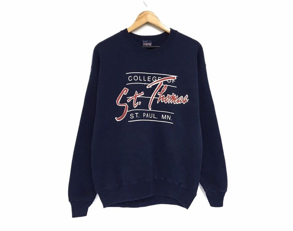 Jansport Vintage 90s Jansport College ST Thomas Sweatshirt Size US M / EU 48-50 / 2 - 1 Thumbnail