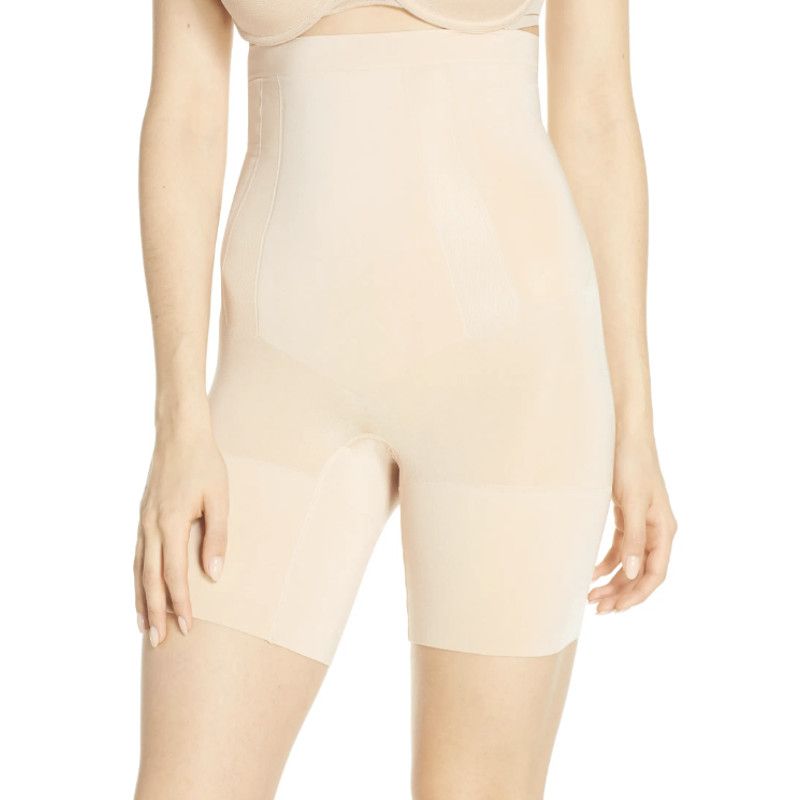 SPANX OnCore High Waist Mid Thigh Shaper Shorts Size M