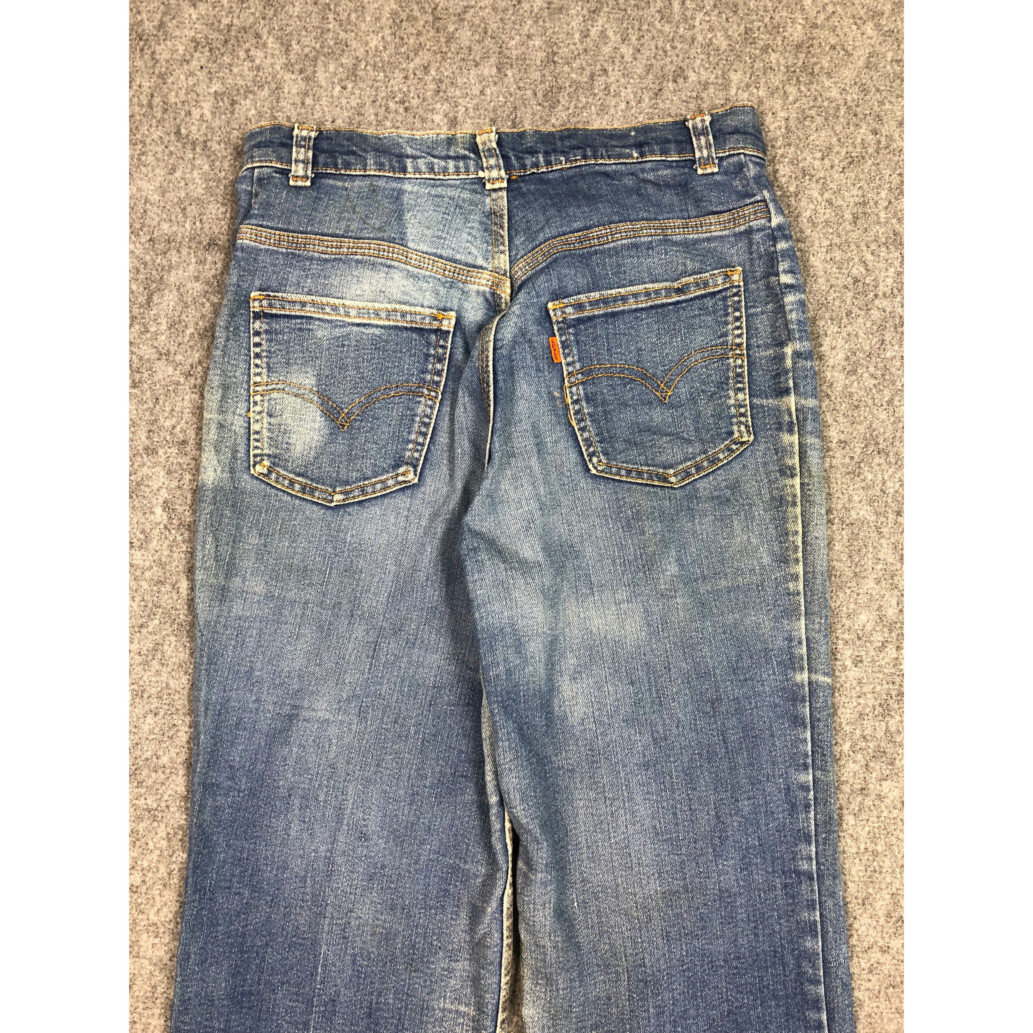 Levi's Vintage 80s Levis 517 Talon 42 Orange Tab Flare Jeans DP0201 Size US 27 - 4 Thumbnail