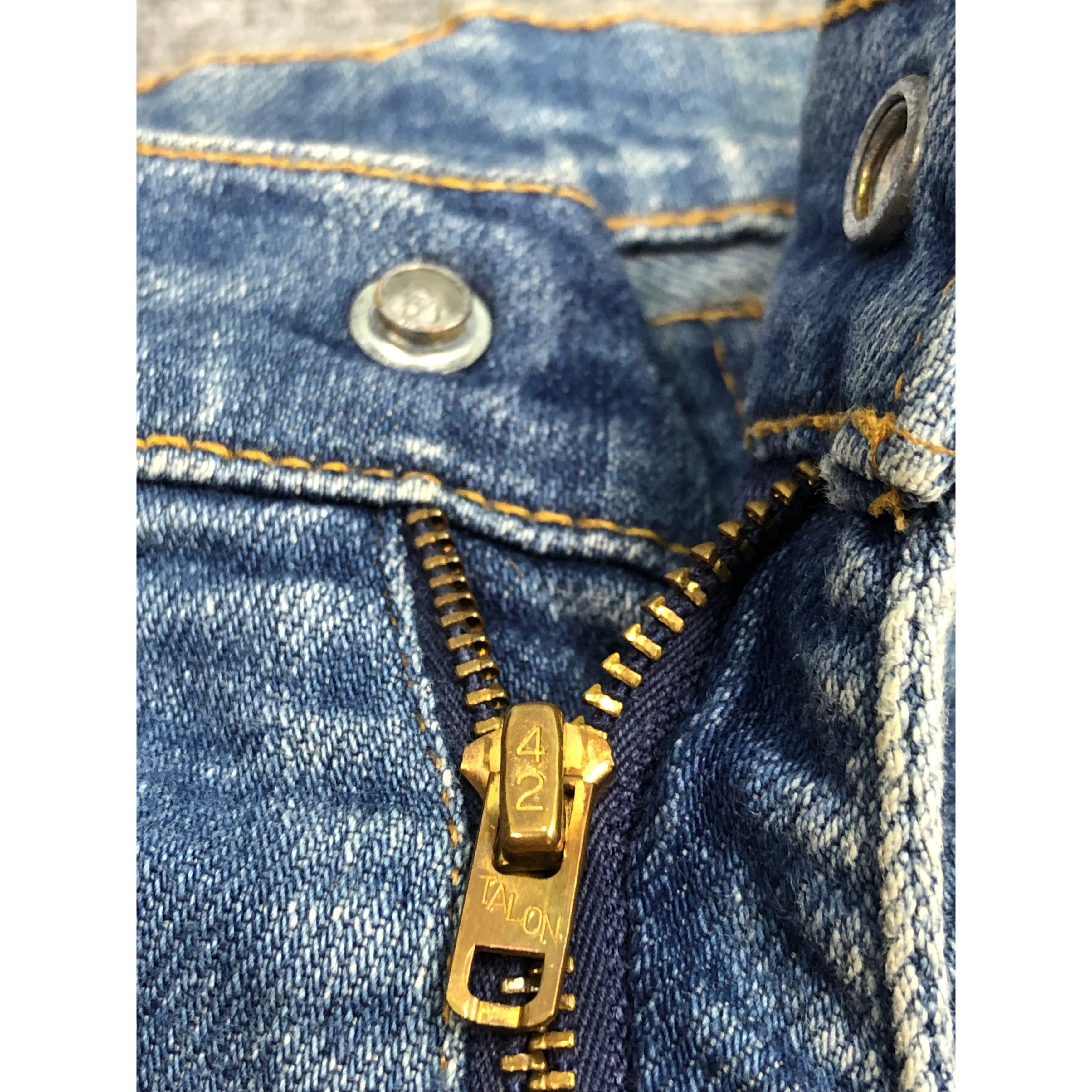 Levi's Vintage 80s Levis 517 Talon 42 Orange Tab Flare Jeans DP0201 Size US 27 - 6 Thumbnail