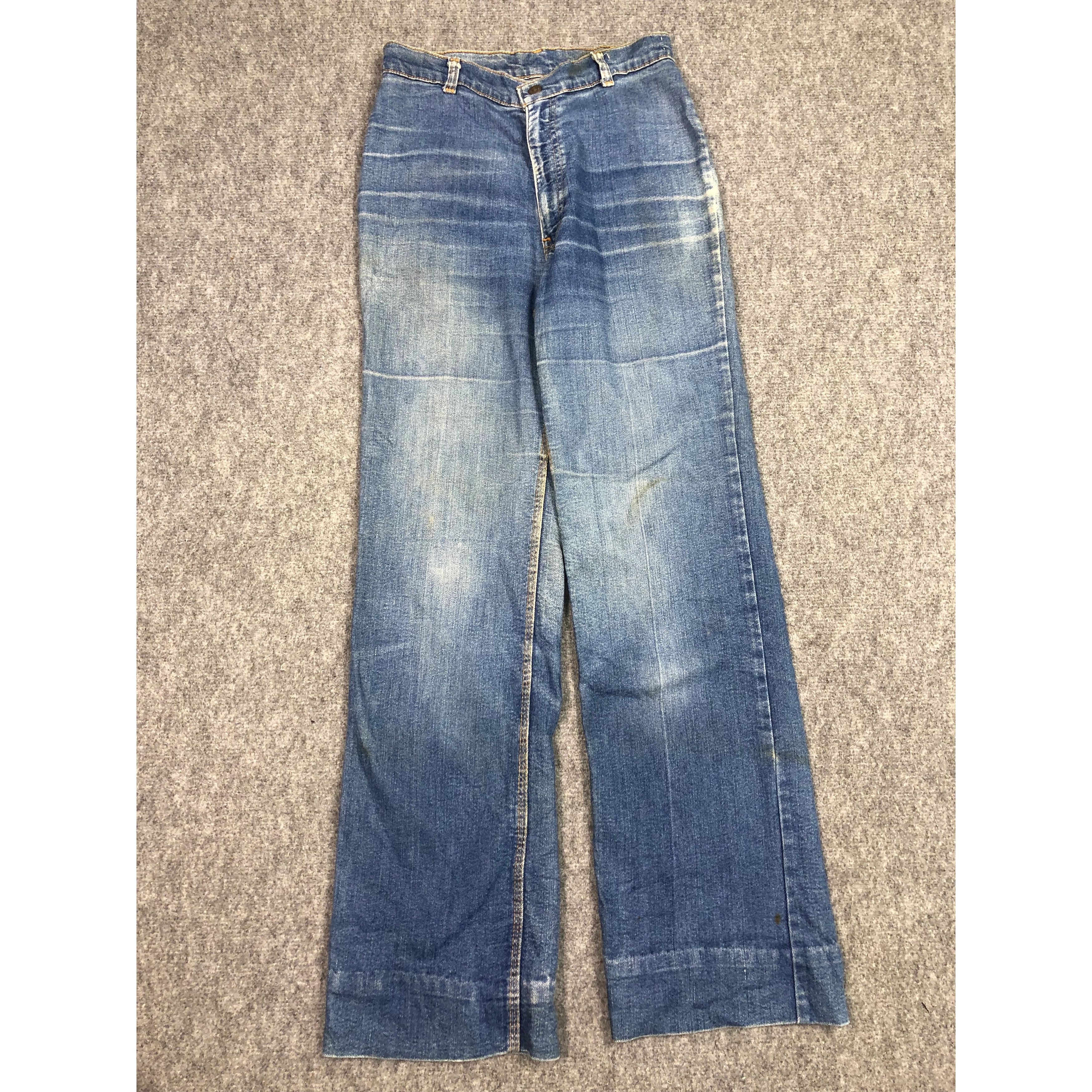 Levi's Vintage 80s Levis 517 Talon 42 Orange Tab Flare Jeans DP0201 Size US 27 - 1 Thumbnail
