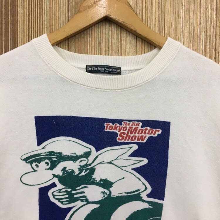 Japanese Brand Vintage Tokyo Motor Show Crewneck Sweatshirt Size US L / EU 52-54 / 3 - 5 Thumbnail