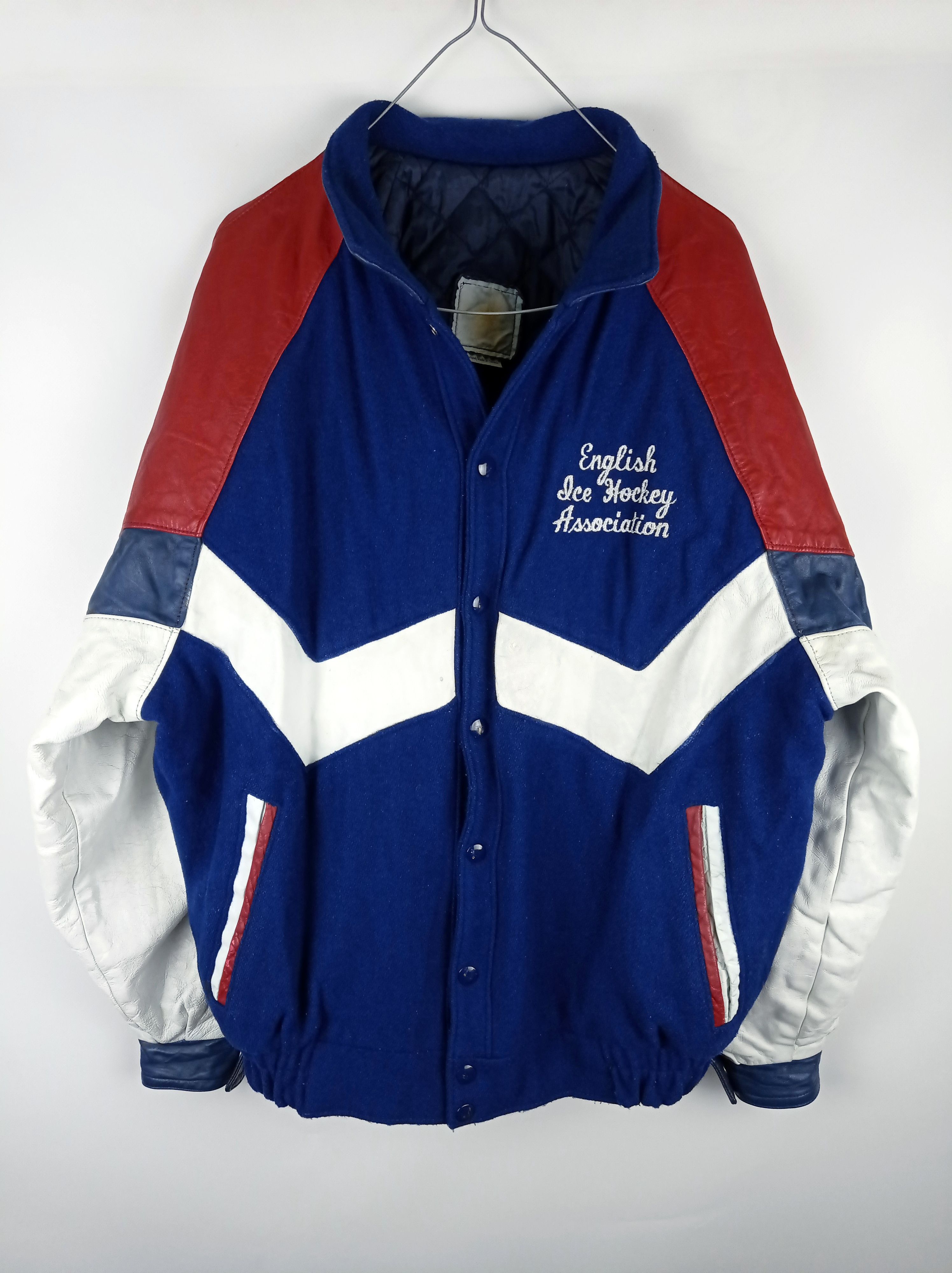 Japanese Brand 90s Vintage Scott English Hockey Varsity Leather Jacket Size US L / EU 52-54 / 3 - 4 Thumbnail