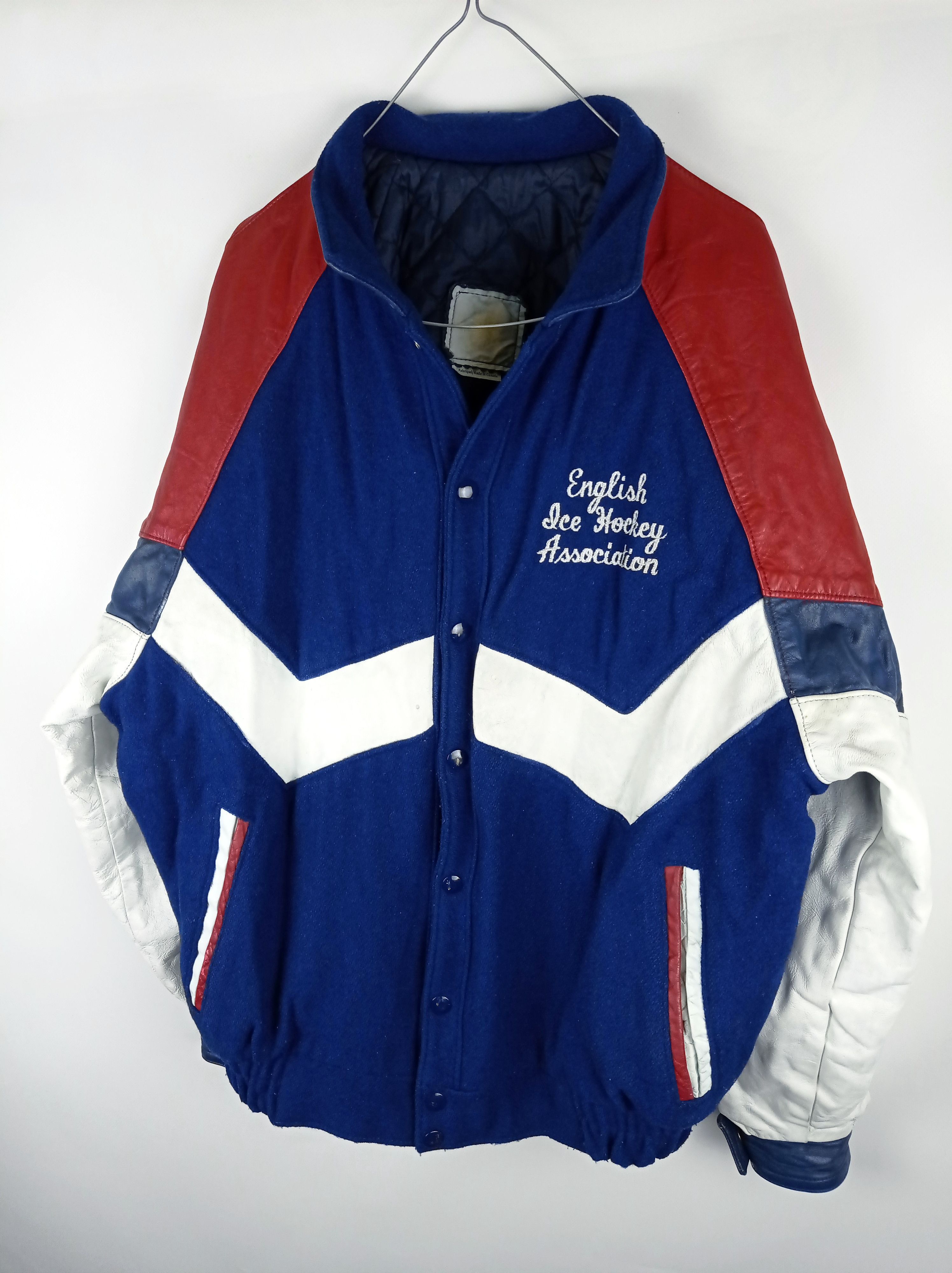 Japanese Brand 90s Vintage Scott English Hockey Varsity Leather Jacket Size US L / EU 52-54 / 3 - 2 Thumbnail