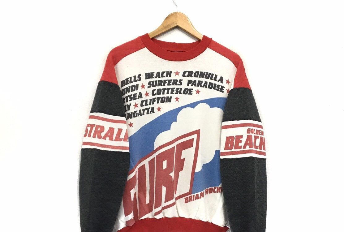 Vintage Vintage Australia Surf Over Print Sweatshirt Size US M / EU 48-50 / 2 - 4 Thumbnail