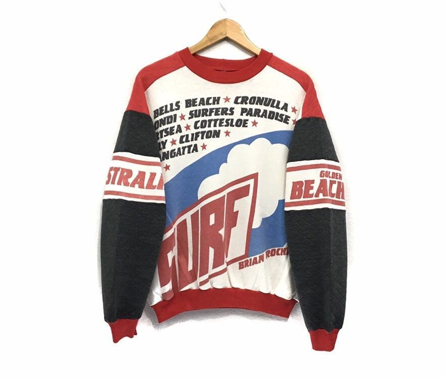 Vintage Vintage Australia Surf Over Print Sweatshirt Size US M / EU 48-50 / 2 - 1 Thumbnail