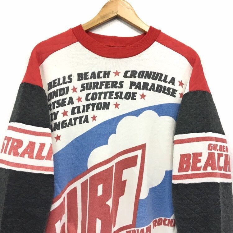 Vintage Vintage Australia Surf Over Print Sweatshirt Size US M / EU 48-50 / 2 - 6 Thumbnail