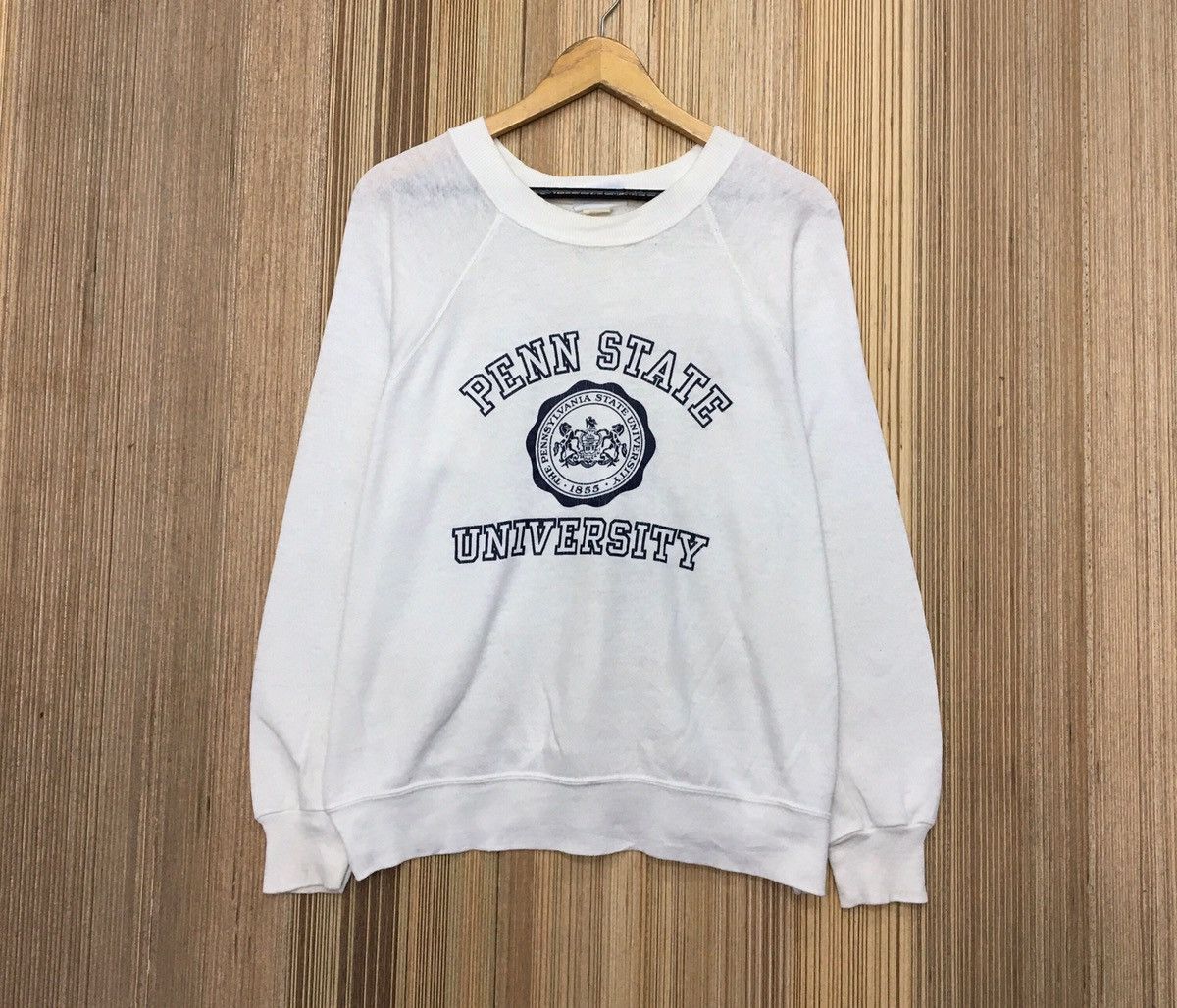 image of American College x Collegiate Vintage 90's Penn State University Crewneck Sweatshirt in White (Size