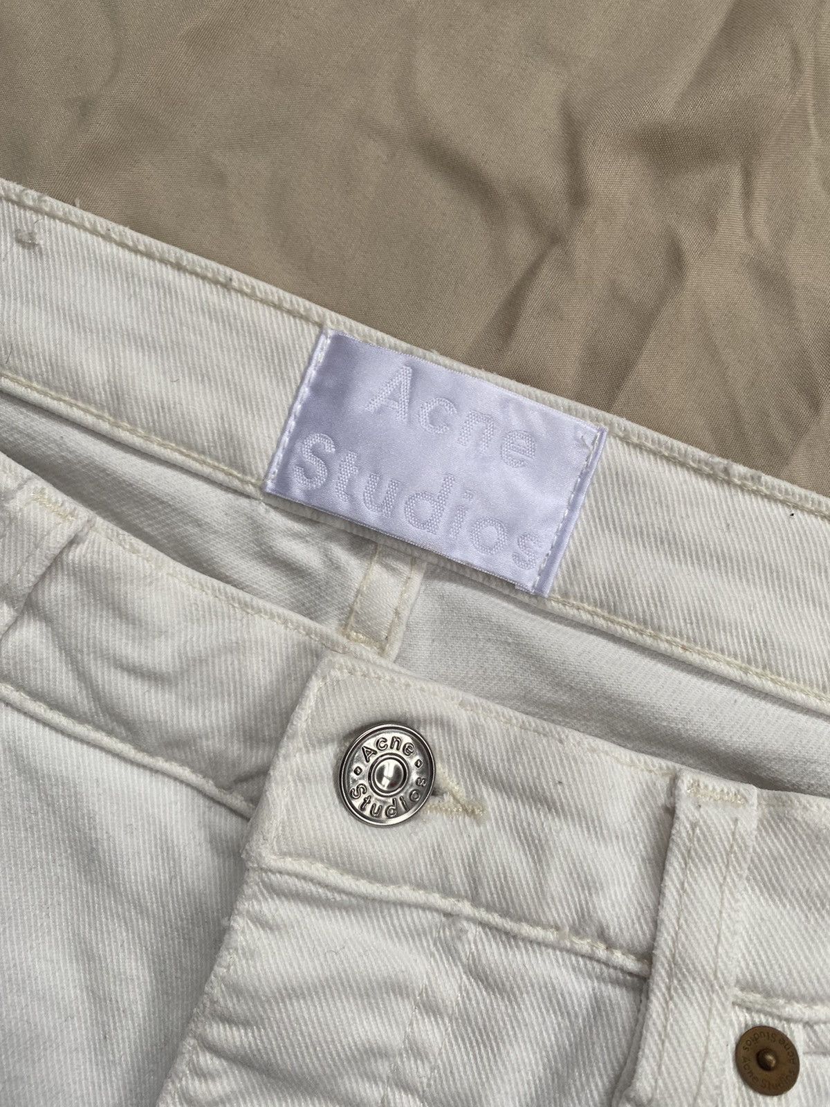 Acne Studios White Straight Fit Denim Size US 32 / EU 48 - 3 Thumbnail