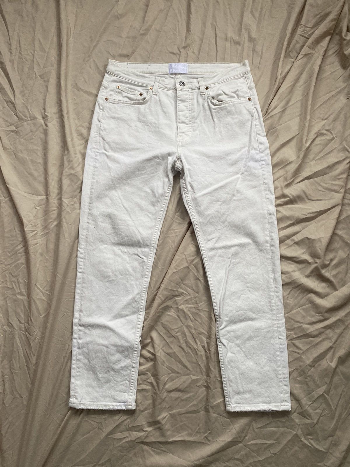 Acne Studios White Straight Fit Denim Size US 32 / EU 48 - 1 Thumbnail