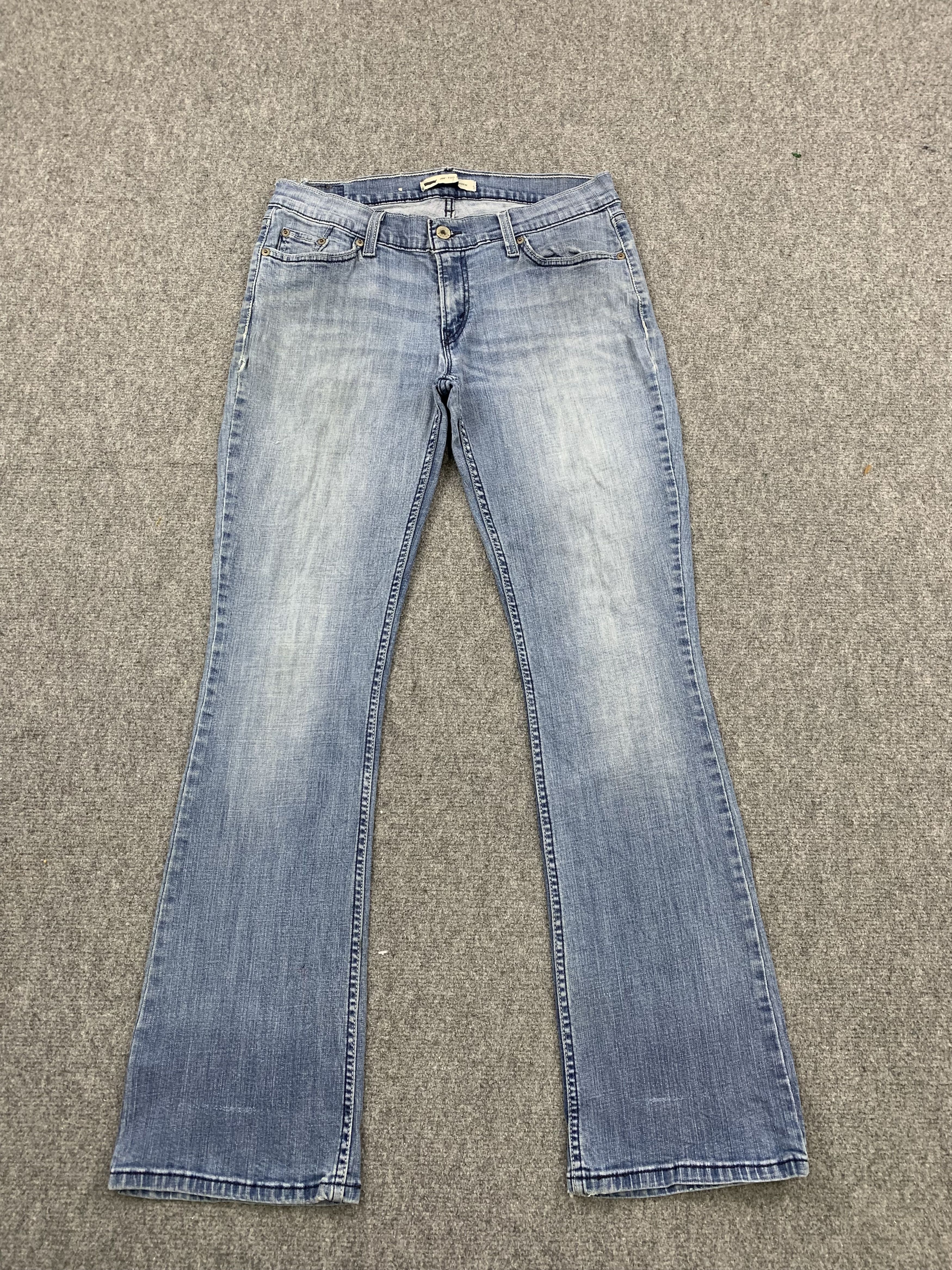 image of Levis 524 Flared Bootcut Jeans in Blue Denim, Men's (Size 32)