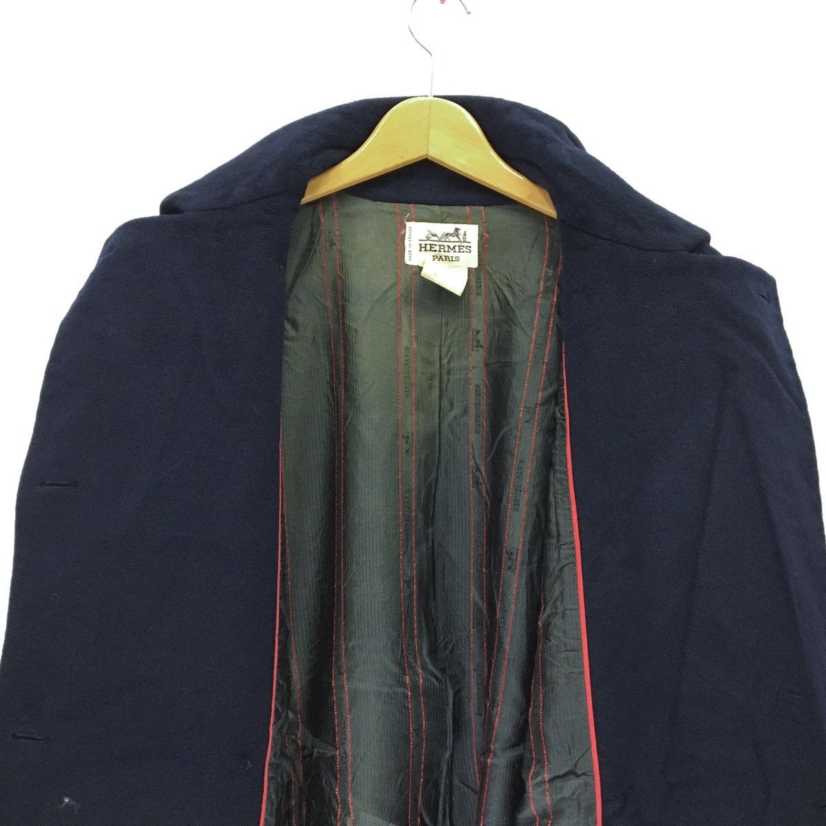 Hermes Vintage HERMES PARIS Cashmere Wool Coat Size US M / EU 48-50 / 2 - 9 Thumbnail