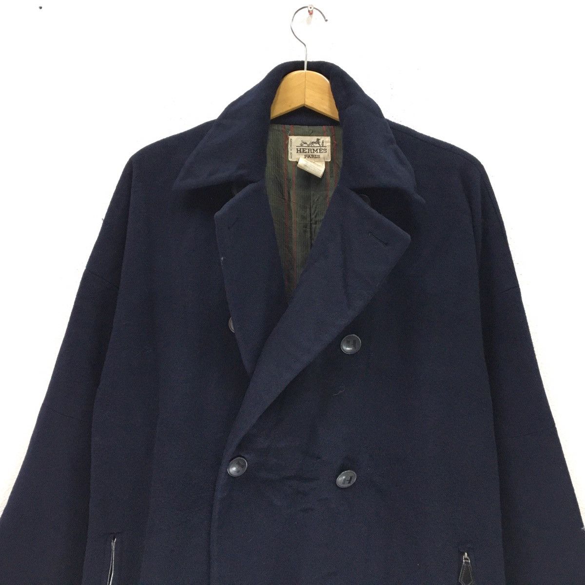 Hermes Vintage HERMES PARIS Cashmere Wool Coat Size US M / EU 48-50 / 2 - 6 Thumbnail