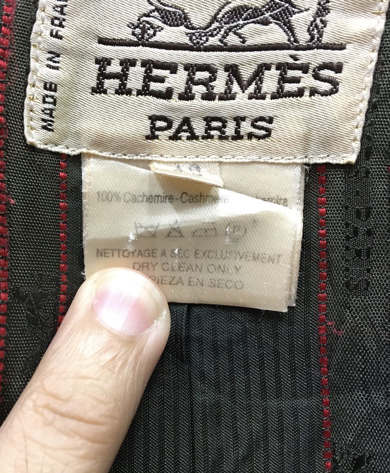 Hermes Vintage HERMES PARIS Cashmere Wool Coat Size US M / EU 48-50 / 2 - 17 Thumbnail