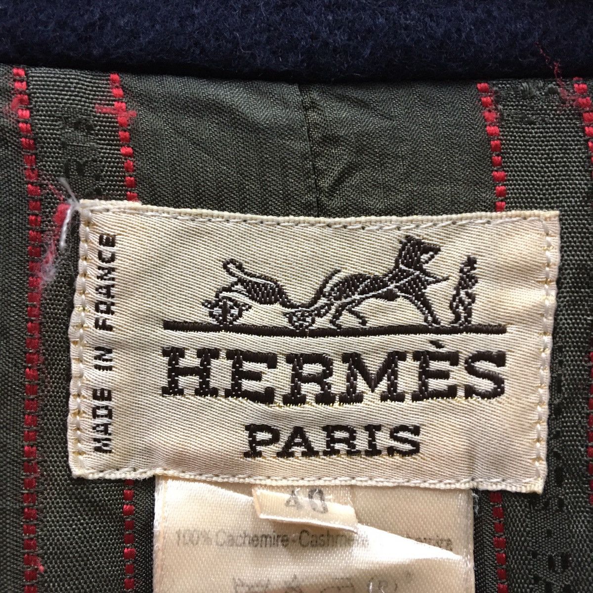 Hermes Vintage HERMES PARIS Cashmere Wool Coat Size US M / EU 48-50 / 2 - 16 Thumbnail