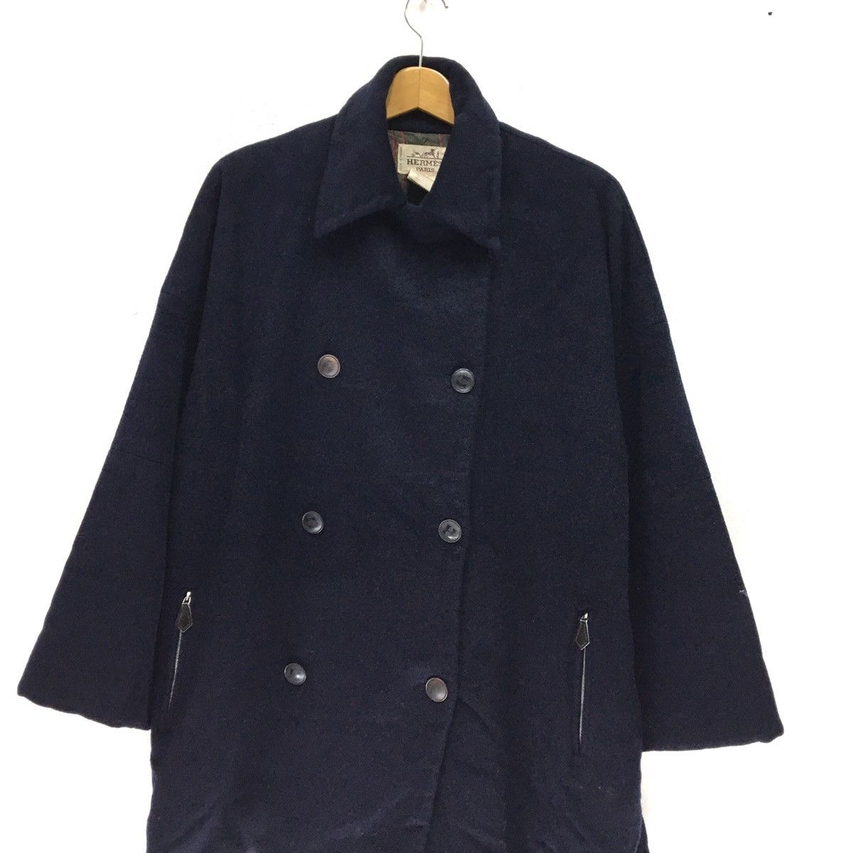 Hermes Vintage HERMES PARIS Cashmere Wool Coat Size US M / EU 48-50 / 2 - 5 Thumbnail