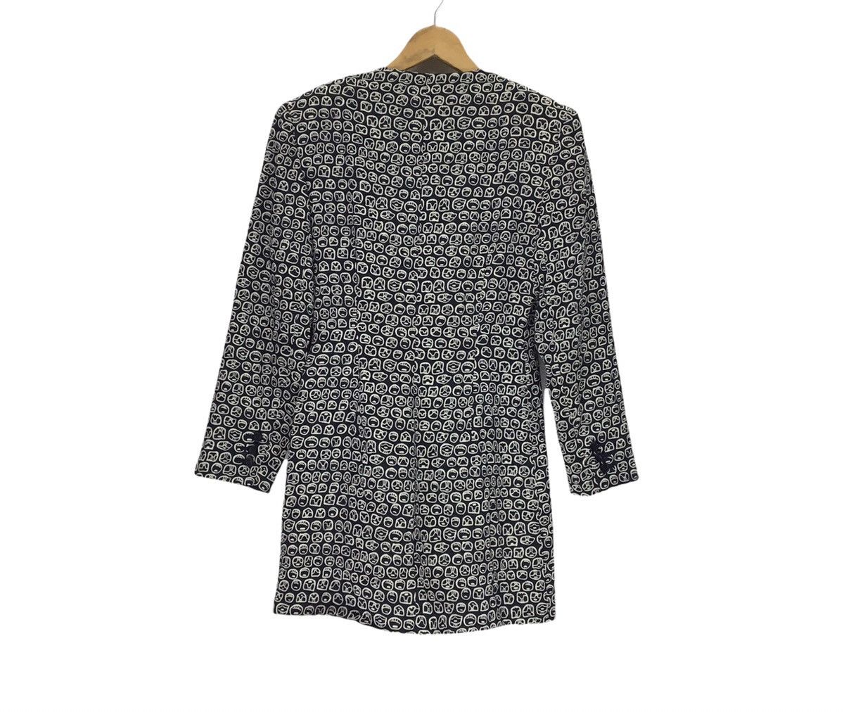 Designer × Japanese Brand NORMA KAMALI Full Print Tweed Coat Jacket Size US XS / EU 42 / 0 - 2 Thumbnail