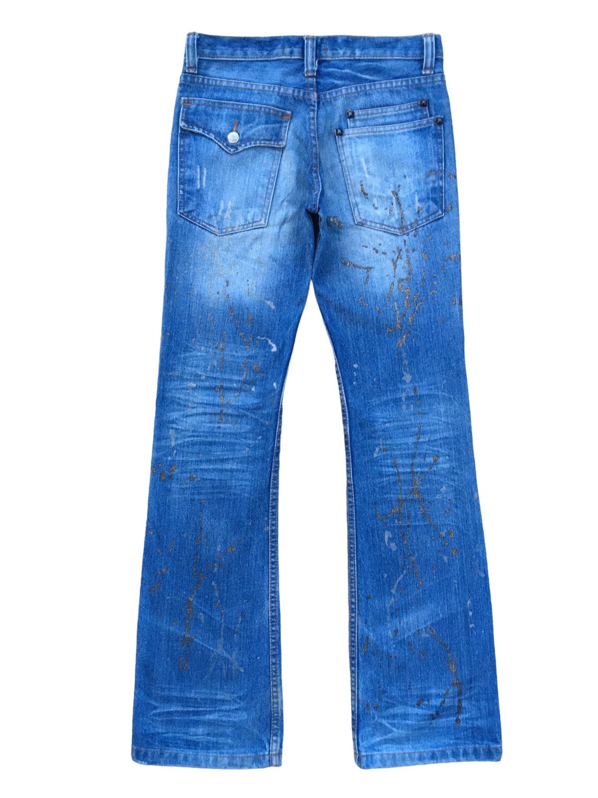 If Six Was Nine Rare Vintage Japanese Brand XFrm Flared Jeans 2000s Size US 29 - 2 Thumbnail