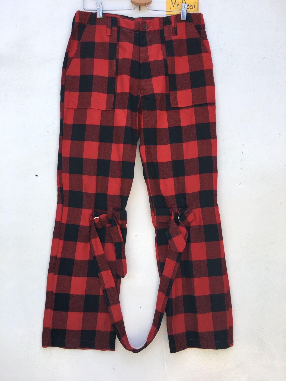 Very Rare Japanese Brand Tartan Plaid Checked Punk Style