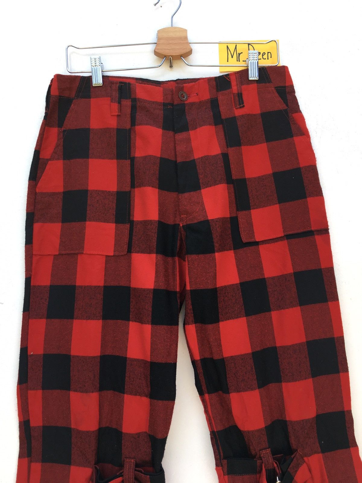 Very Rare Japanese Brand Tartan Plaid Checked Punk Style