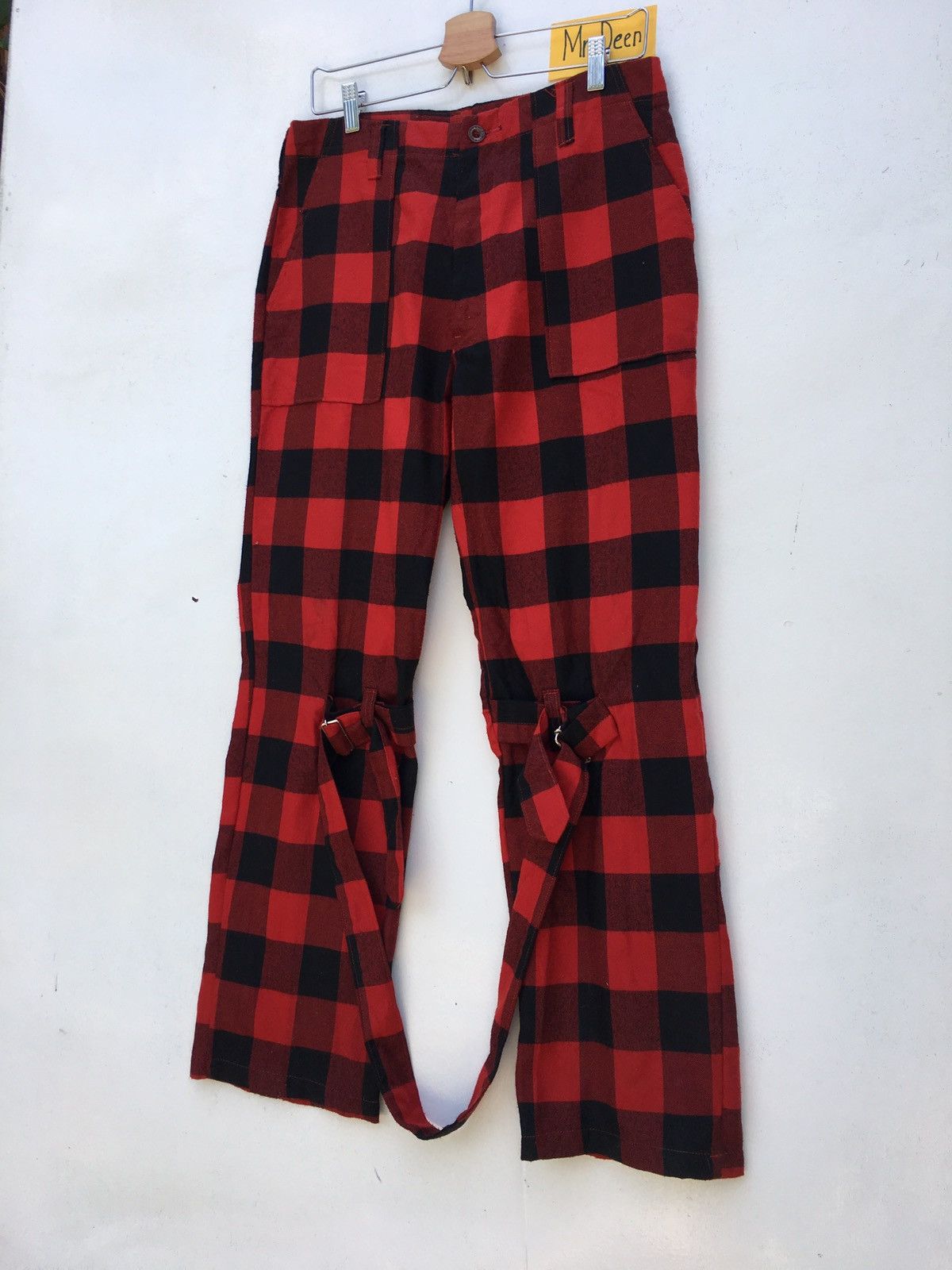 Very Rare Japanese Brand Tartan Plaid Checked Punk Style