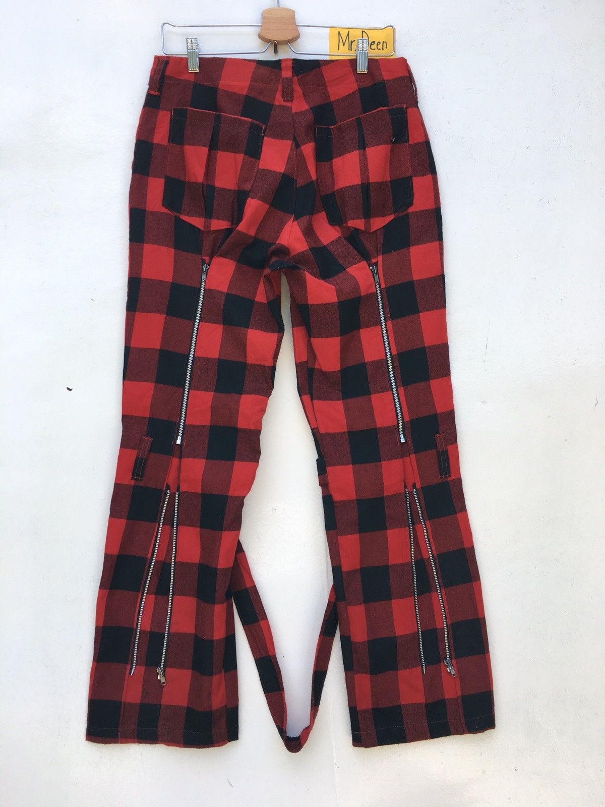 Very Rare Japanese Brand Tartan Plaid Checked Punk Style