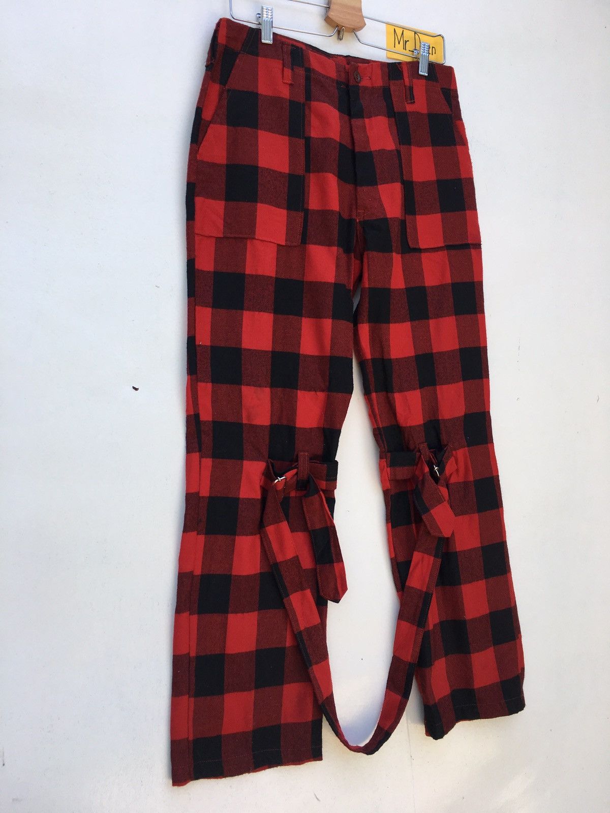 Very Rare Japanese Brand Tartan Plaid Checked Punk Style
