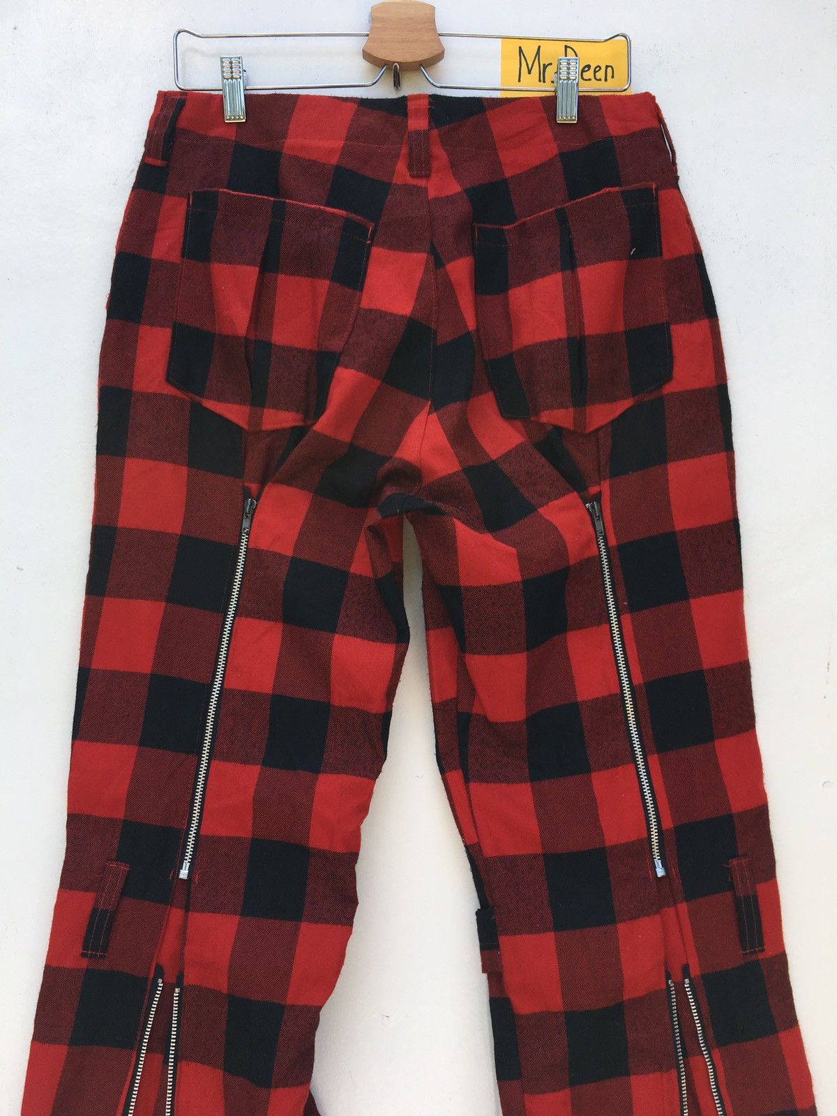 Very Rare Japanese Brand Tartan Plaid Checked Punk Style