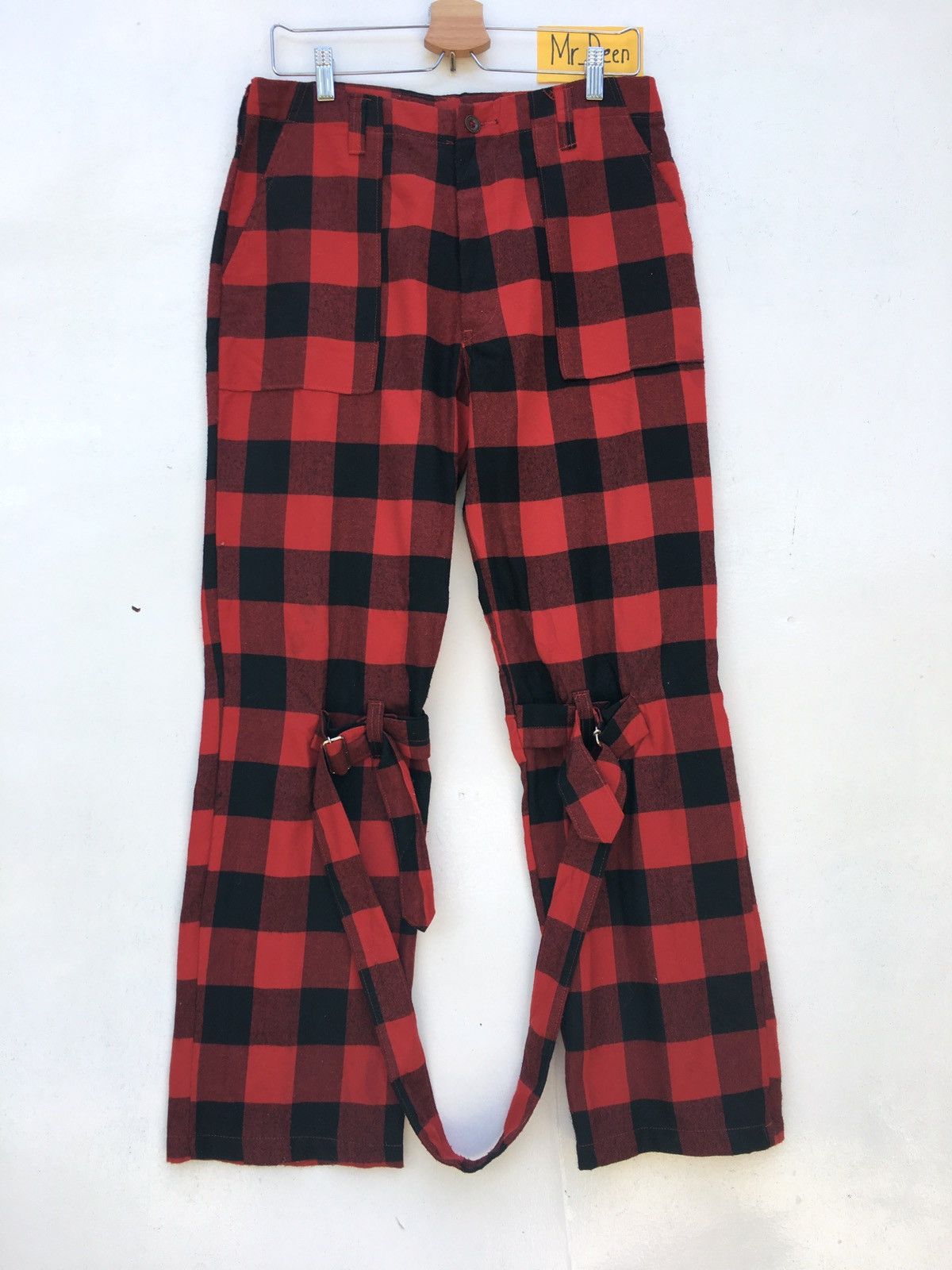 Very Rare Japanese Brand Tartan Plaid Checked Punk Style
