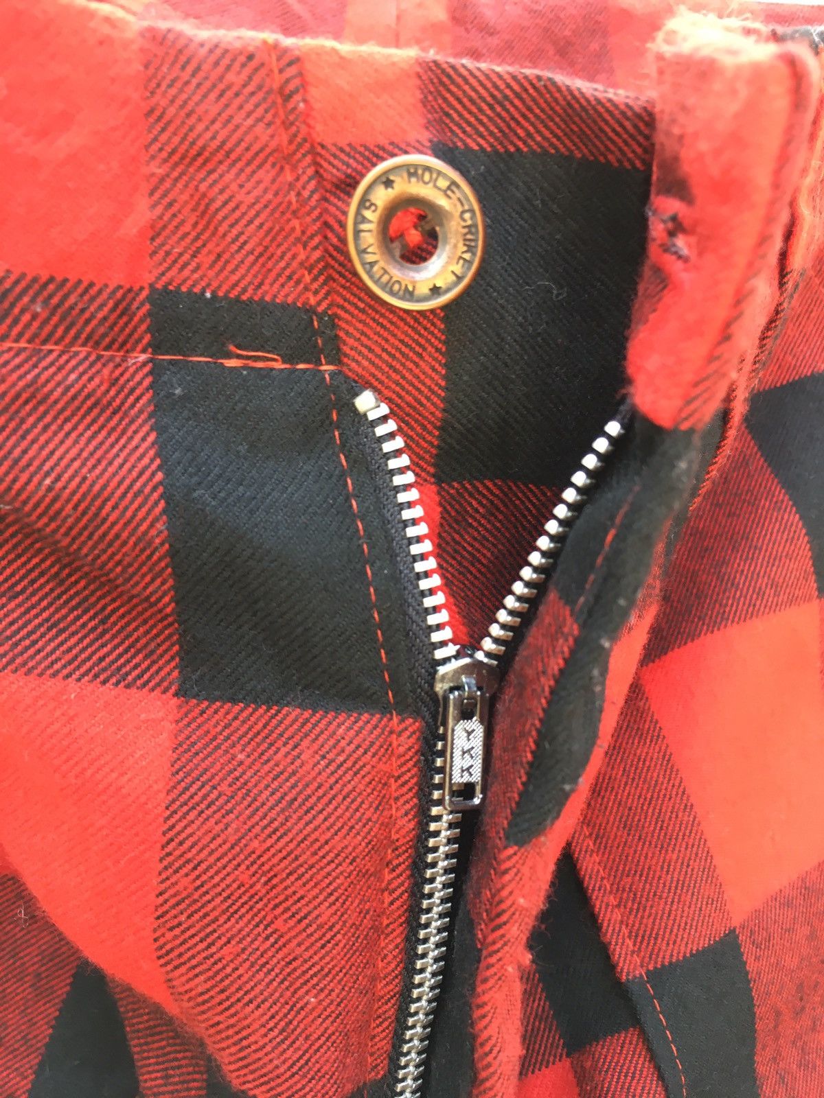 Very Rare Japanese Brand Tartan Plaid Checked Punk Style