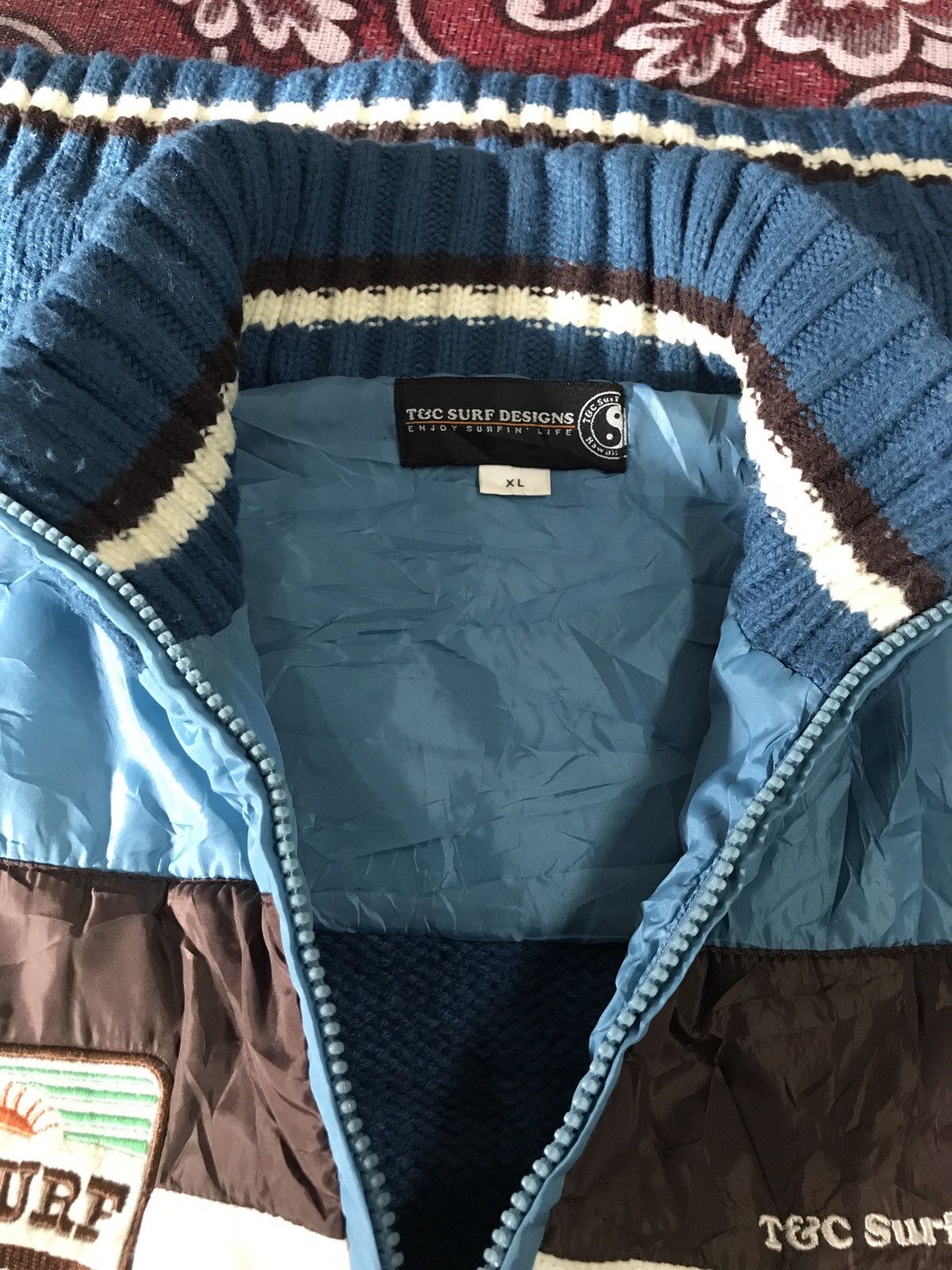 Japanese Brand × Vintage T&c full zipper Jacket Rare Design Size US XL / EU 56 / 4 - 3 Thumbnail