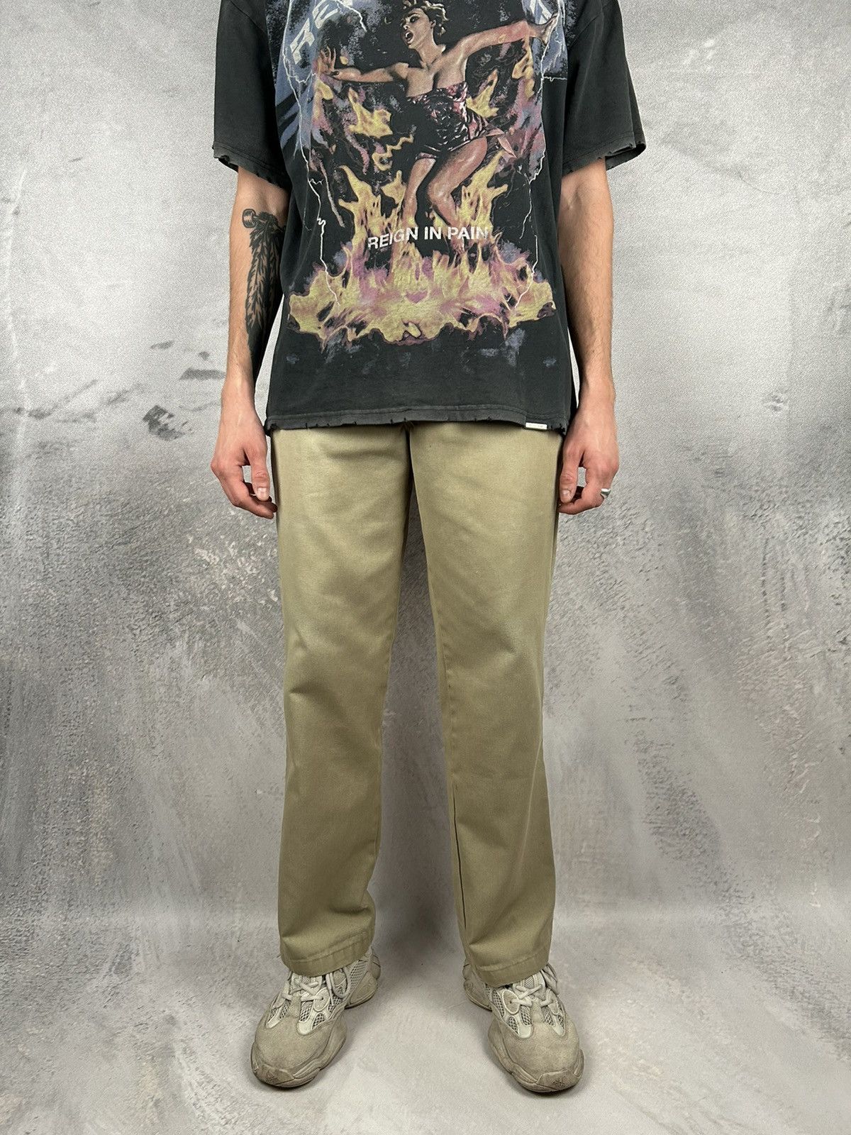 Dickies Vintage Dickies Skateboards Pants Workwear Worker Beige Size US 32 / EU 48 - 2 Thumbnail
