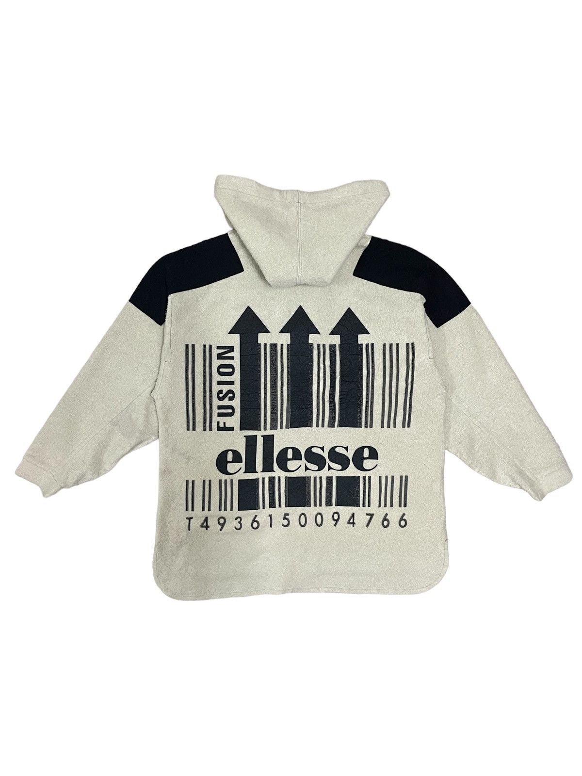 Ellesse Vintage Ellesse Back Hit Fleece Hoodie Size US L / EU 52-54 / 3 - 1 Thumbnail