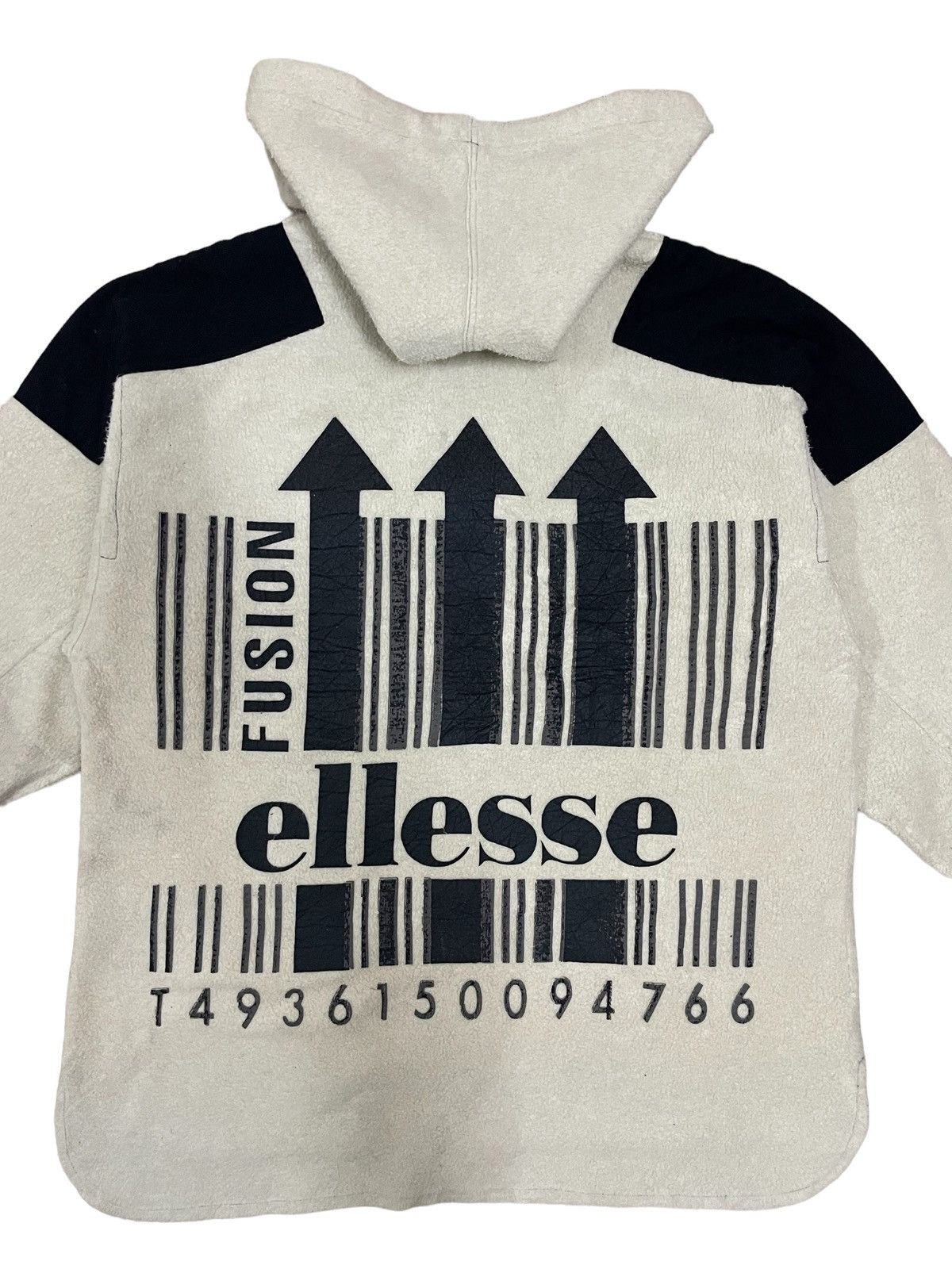 Vintage Ellesse Back Hit Fleece Hoodie