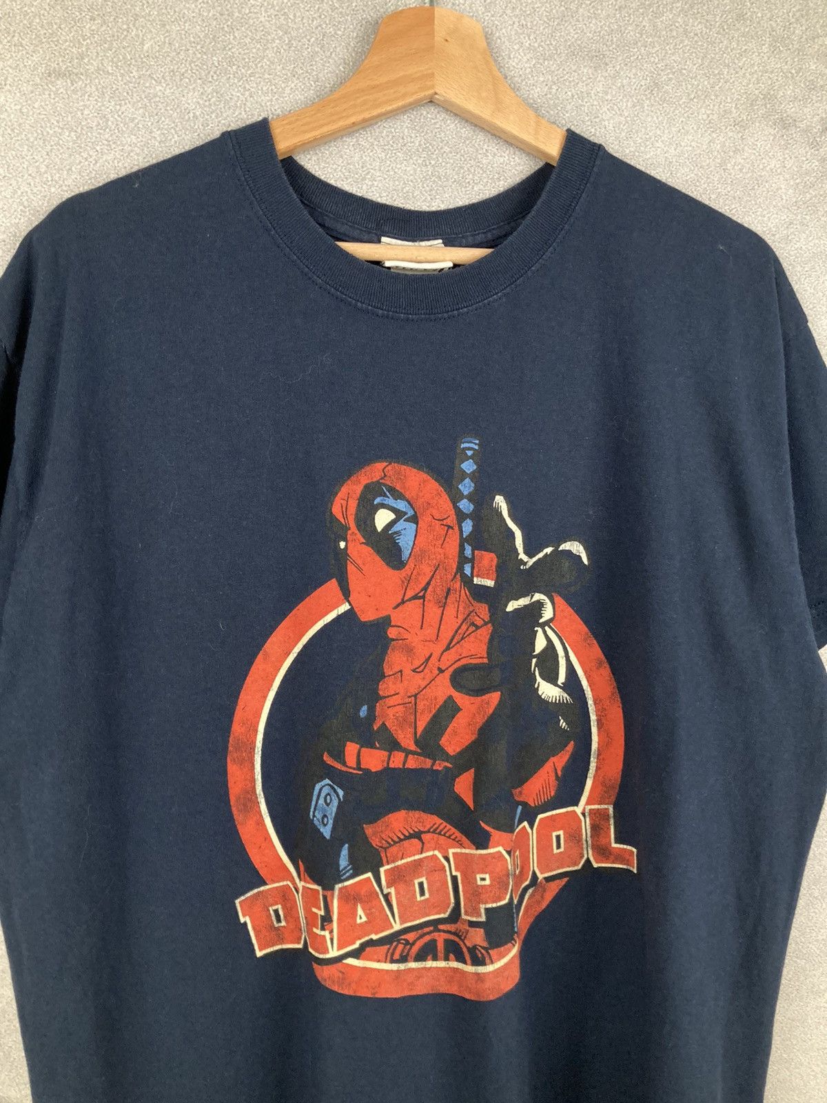 Marvel Comics Vintage Marvel Deadpool Graphic Tee Movie Y2K Size US L / EU 52-54 / 3 - 3 Thumbnail