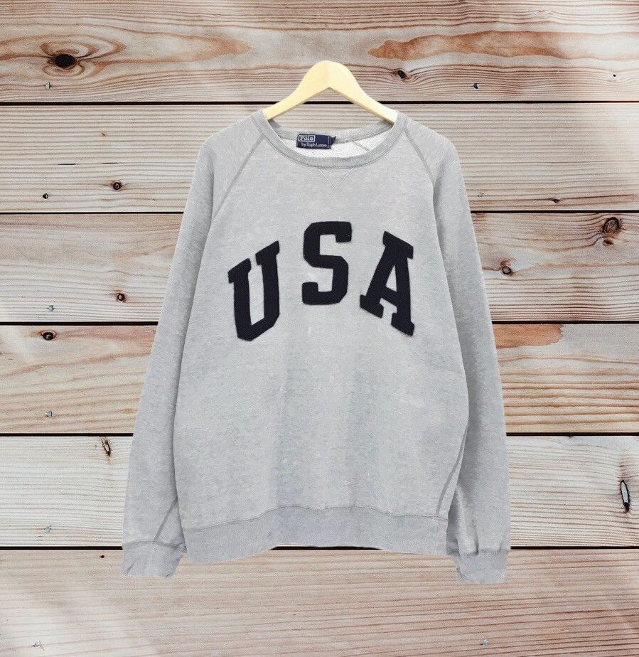 Ralph Lauren USA POLO By RALPH LAUREN Crewneck Sweatshirt Size US L / EU 52-54 / 3 - 1 Thumbnail