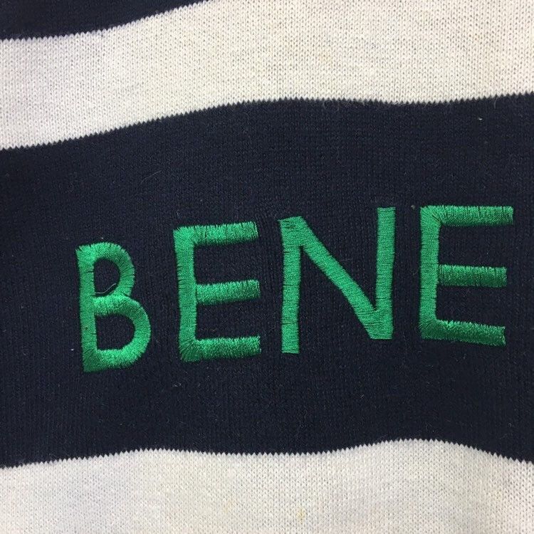 Benetton × United Colors Of Benetton BENETTON Stripe Sweatshirt Size US M / EU 48-50 / 2 - 8 Thumbnail