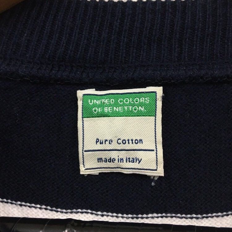 Benetton × United Colors Of Benetton BENETTON Stripe Sweatshirt Size US M / EU 48-50 / 2 - 9 Thumbnail