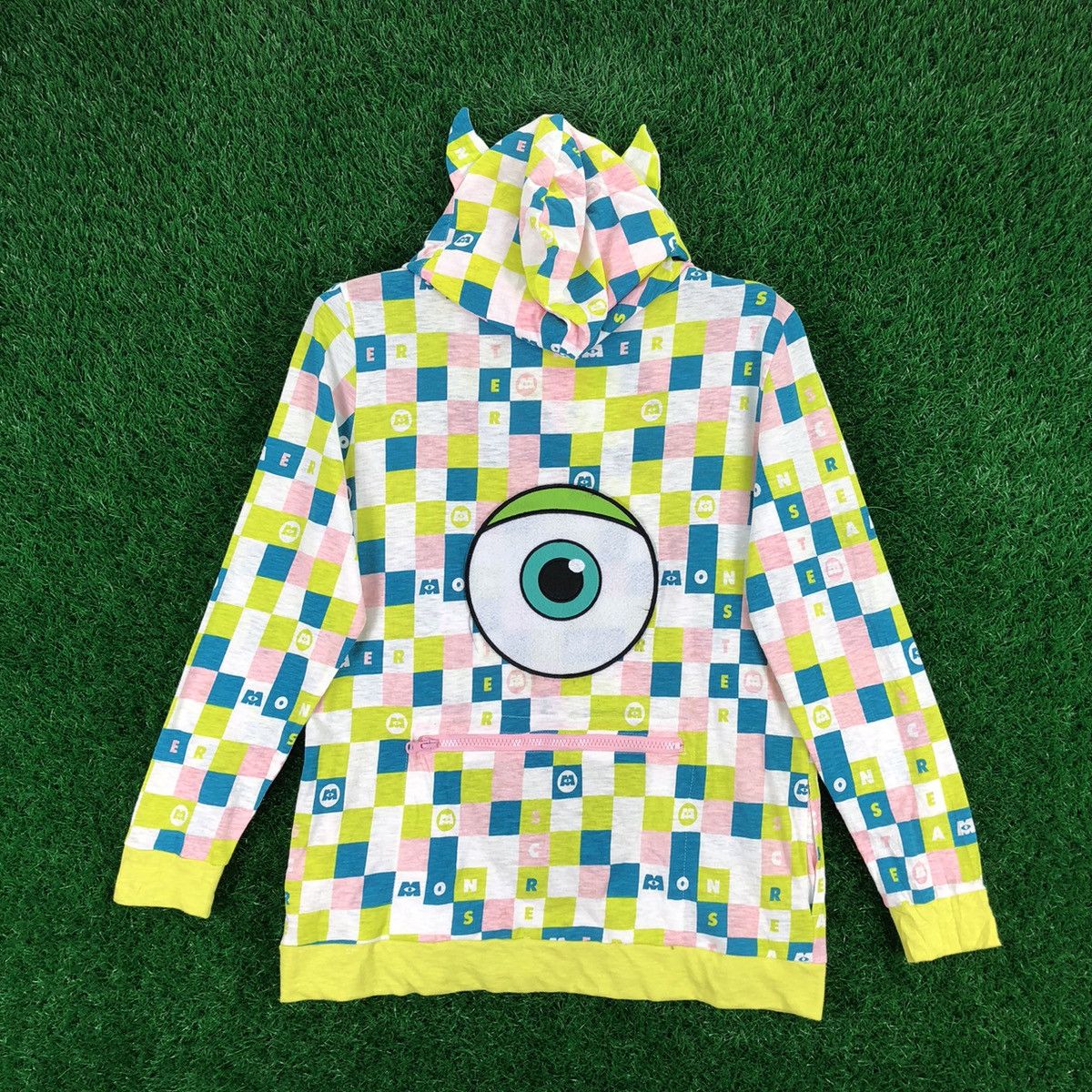Anime × Cartoon Network Monsters University Fullprint Sweater Hoodie Zipper Size S / US 4 / IT 40 - 4 Thumbnail