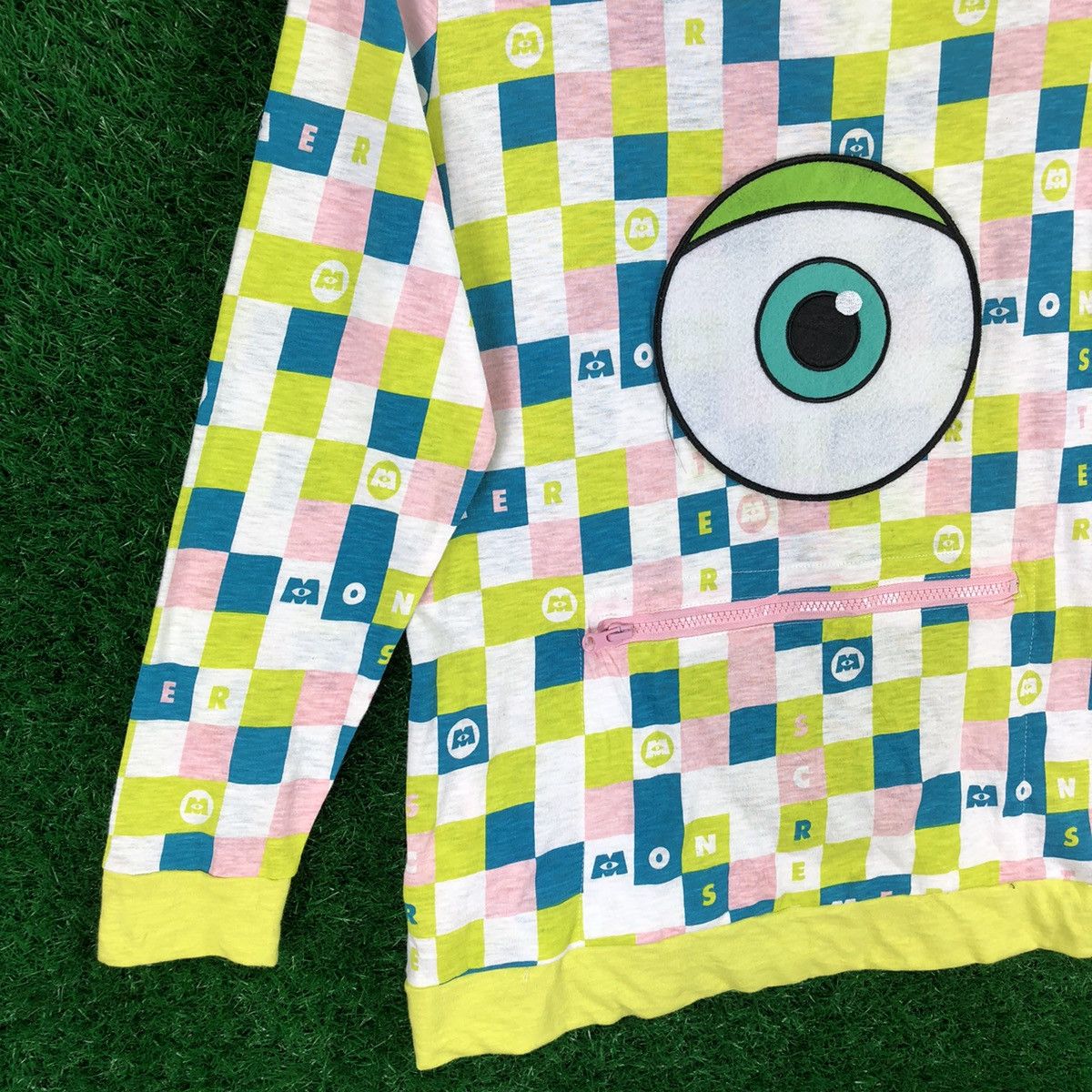 Anime × Cartoon Network Monsters University Fullprint Sweater Hoodie Zipper Size S / US 4 / IT 40 - 6 Thumbnail