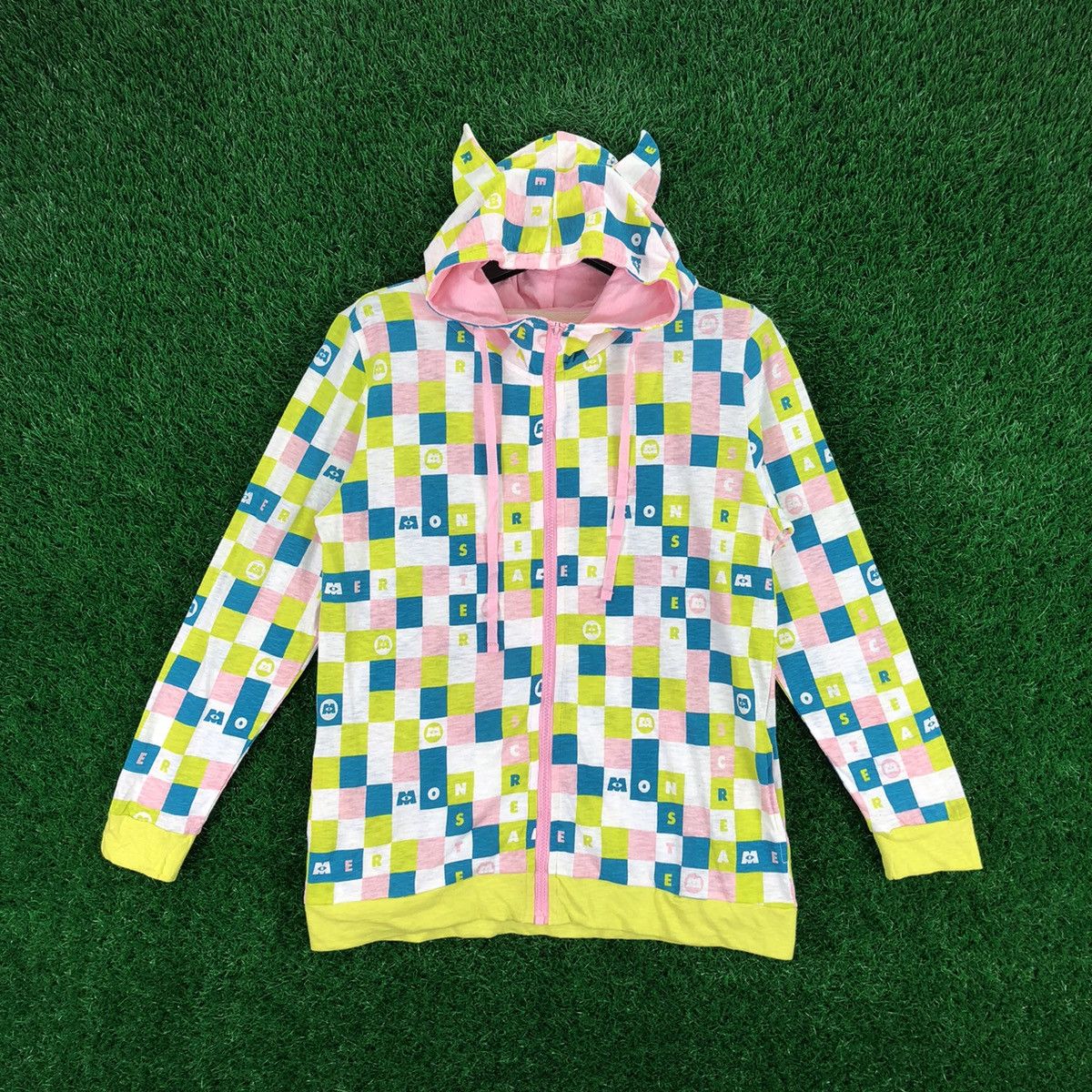 Anime × Cartoon Network Monsters University Fullprint Sweater Hoodie Zipper Size S / US 4 / IT 40 - 1 Thumbnail