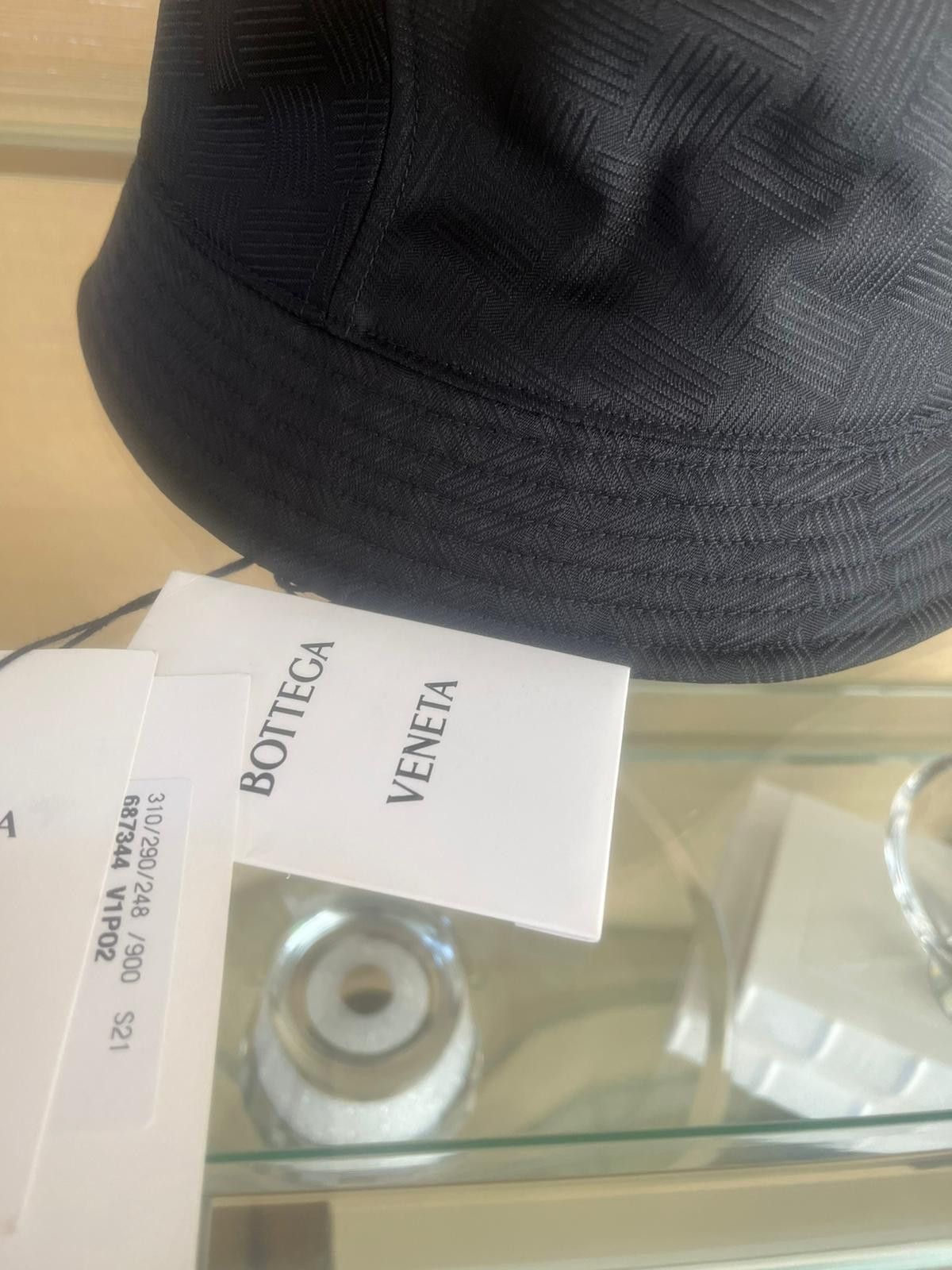 Bottega Veneta o1rshd1 Size: S / Intrecciato Jacquard Bucket Hat in Black Size ONE SIZE - 9 Thumbnail