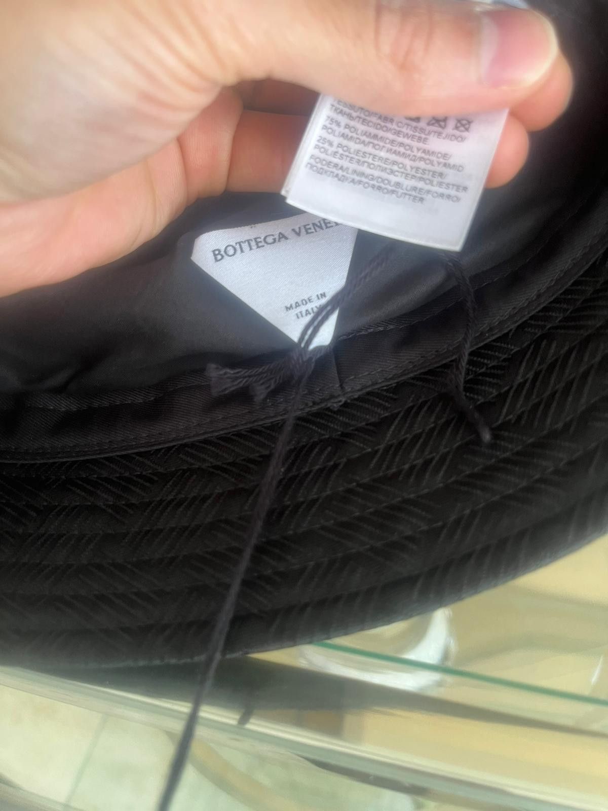 Bottega Veneta o1rshd1 Size: S / Intrecciato Jacquard Bucket Hat in Black Size ONE SIZE - 10 Thumbnail