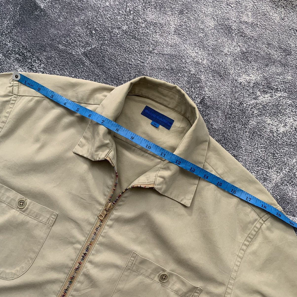Japanese Brand × United Arrows 🔥RARE🔥United Arrows Blue Label zip up shirt Size US M / EU 48-50 / 2 - 12 Thumbnail