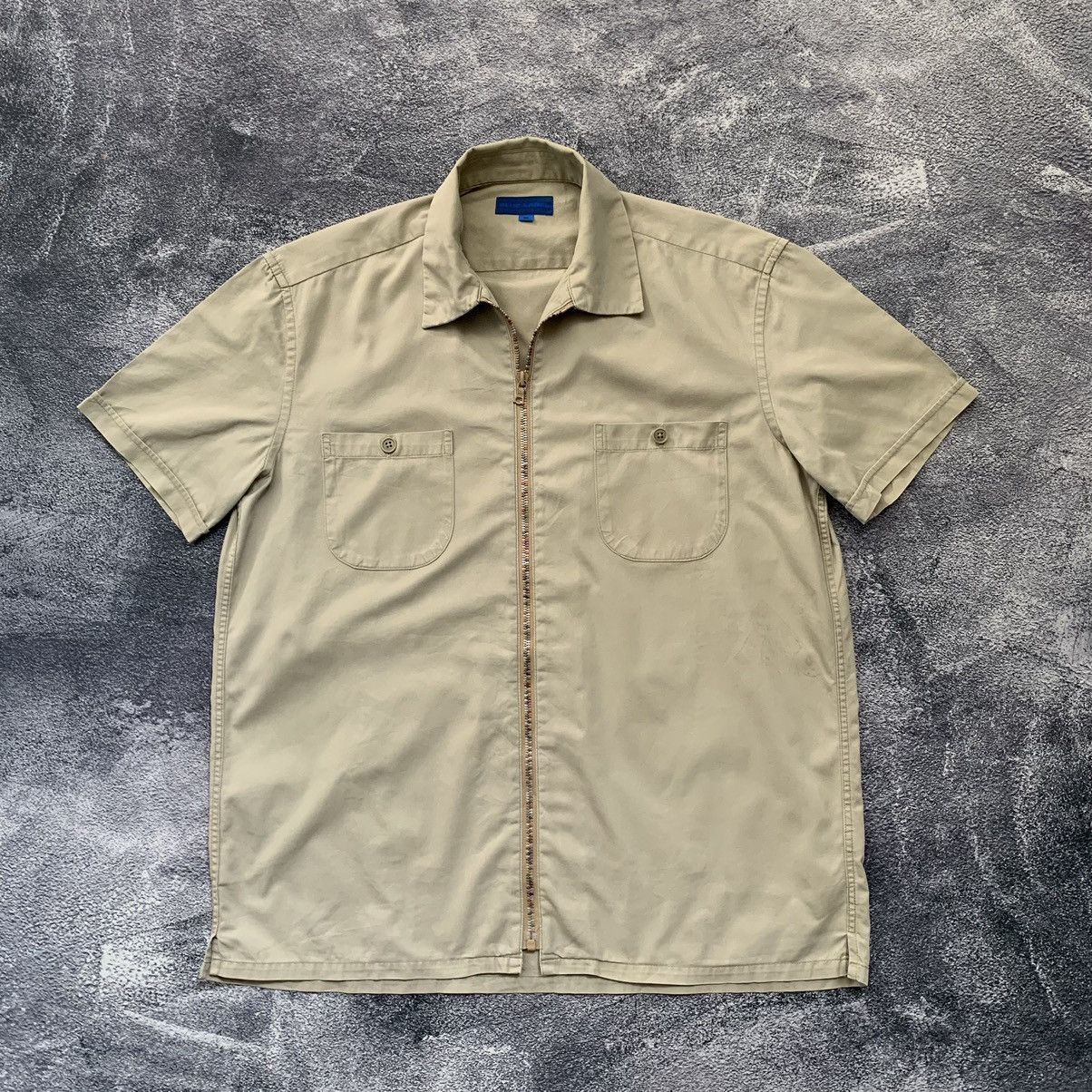 Japanese Brand × United Arrows 🔥RARE🔥United Arrows Blue Label zip up shirt Size US M / EU 48-50 / 2 - 1 Thumbnail