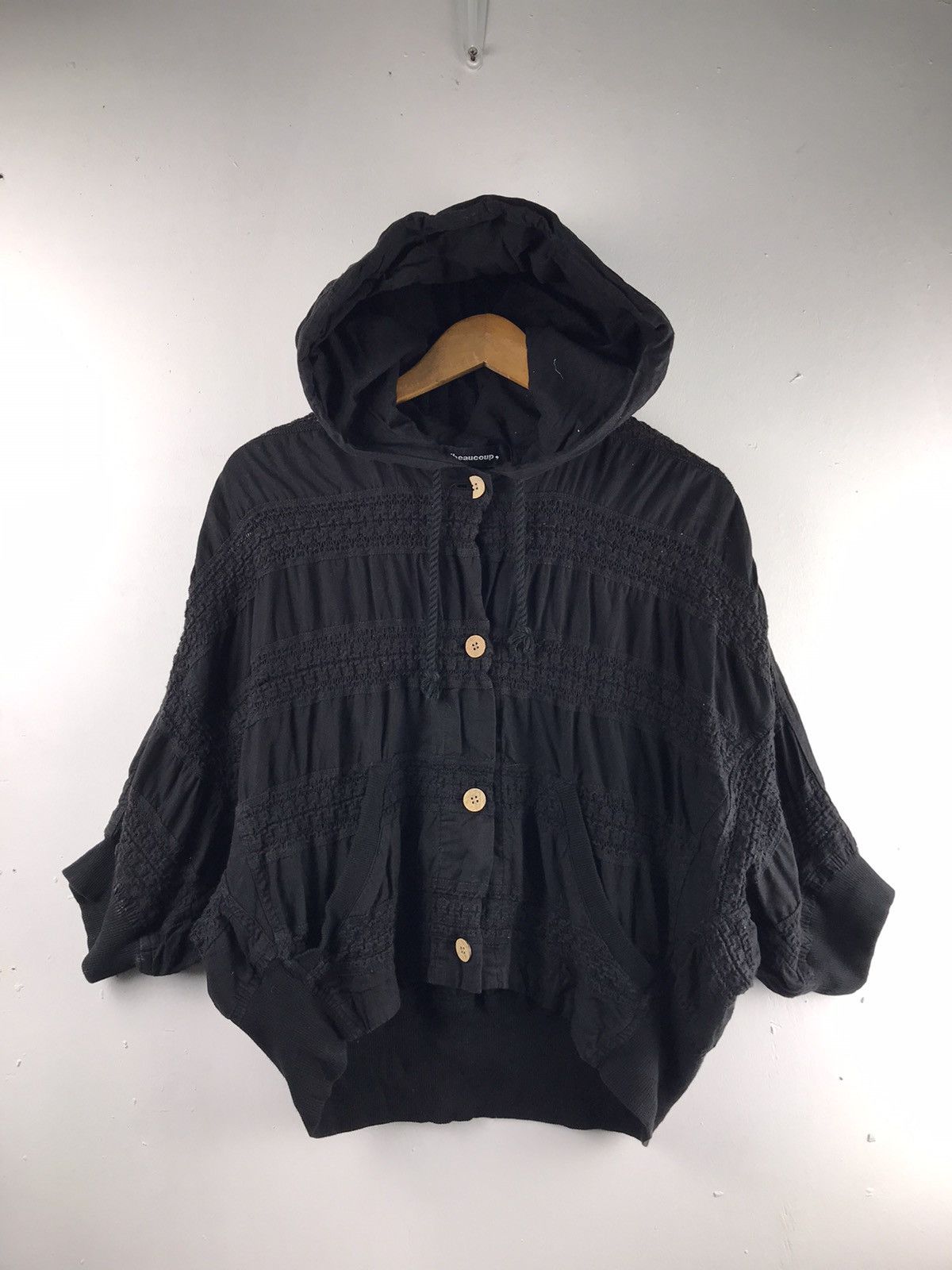 mercibeaucoup Mercibeaucoup Crop Top Knit jacket button with hoodie Size US S / EU 44-46 / 1 - 1 Thumbnail