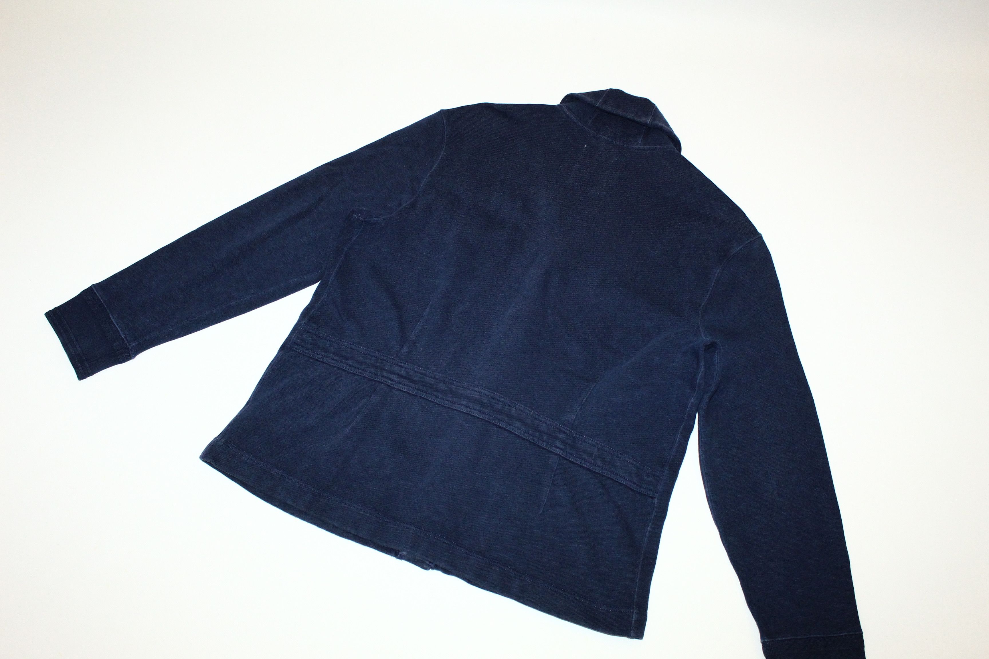 Ralph Lauren RARE VTG💥 Polo R.L. Sportsman Indigo Dyed Cardigan Size US XXL / EU 58 / 5 - 9 Thumbnail