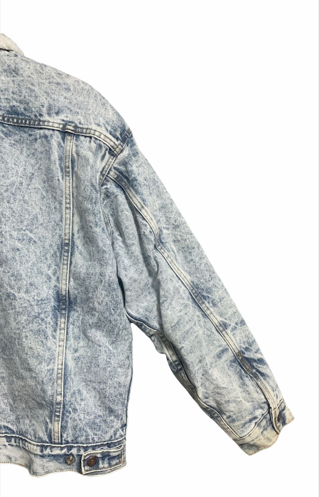 Levi's Vintage Clothing 80s Levi’s washed sherpa lining denim jacket Size US M / EU 48-50 / 2 - 5 Thumbnail